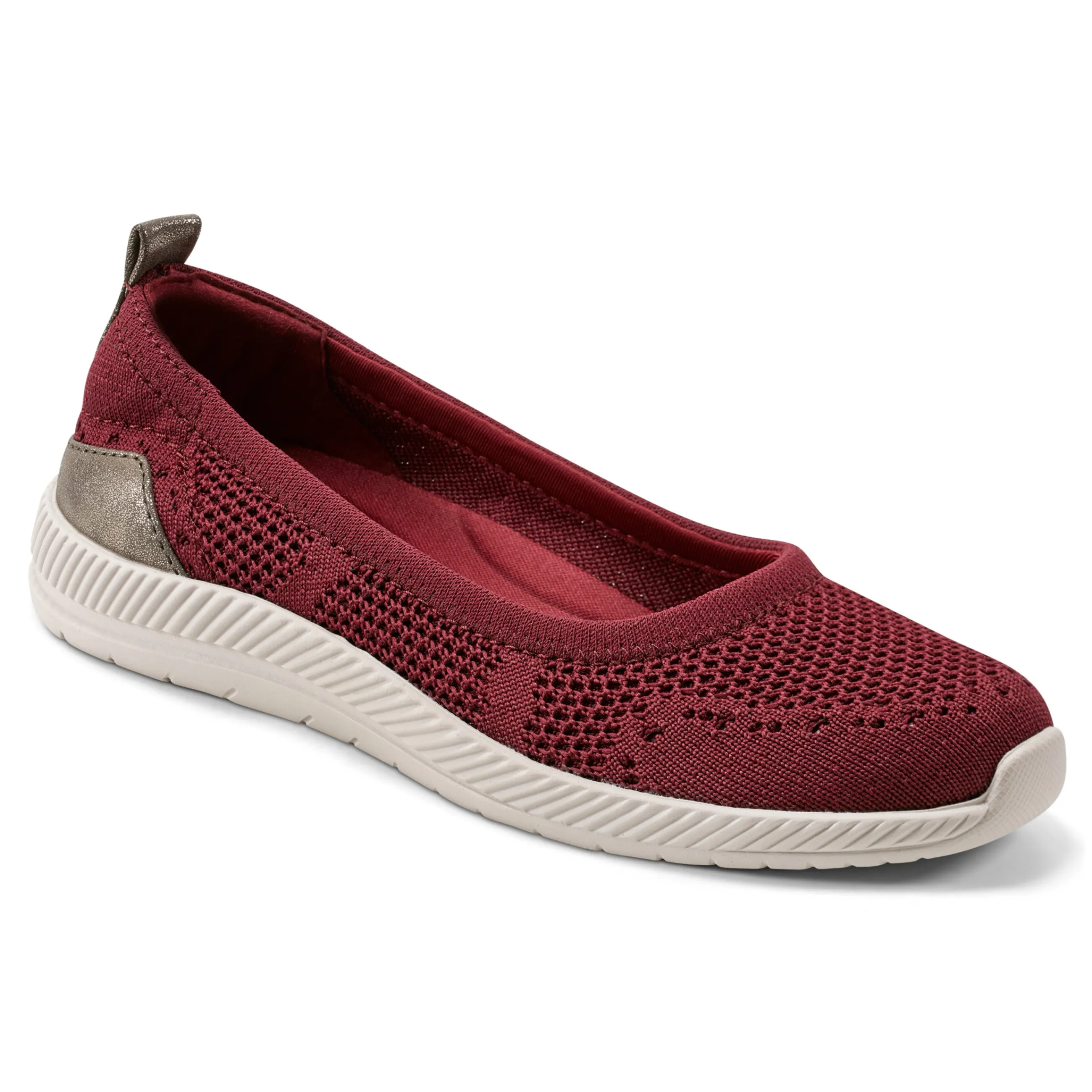 Discount Easy Spirit Glitz Walking Shoes DarkRedKnit