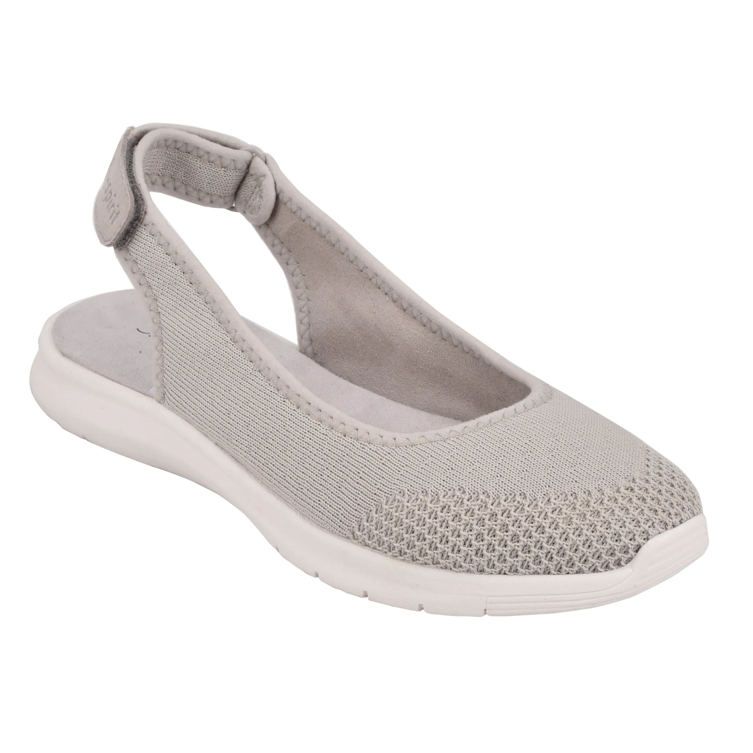 Hot Easy Spirit Gracee Slingback Walking Shoes LightGreyKnit