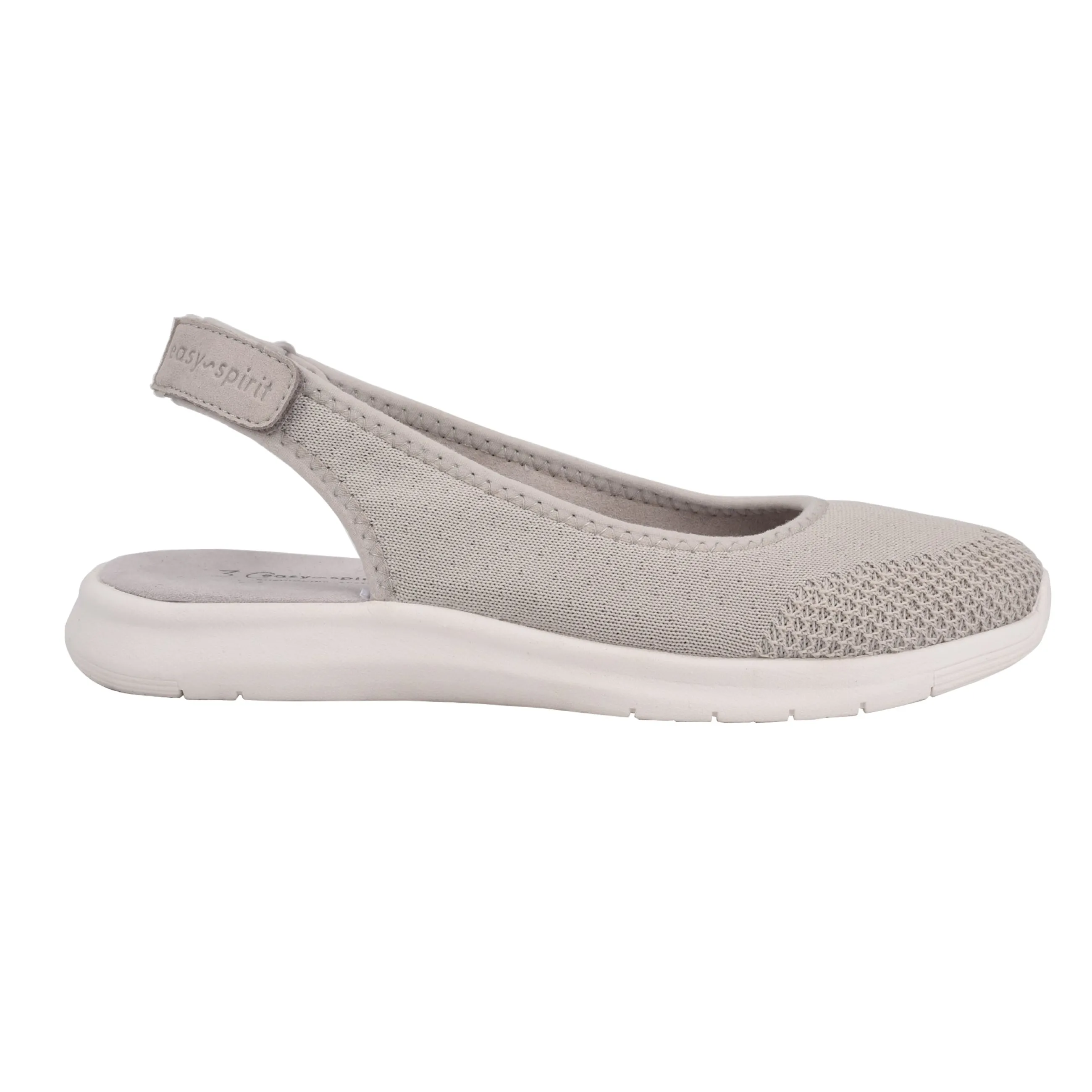 Hot Easy Spirit Gracee Slingback Walking Shoes LightGreyKnit