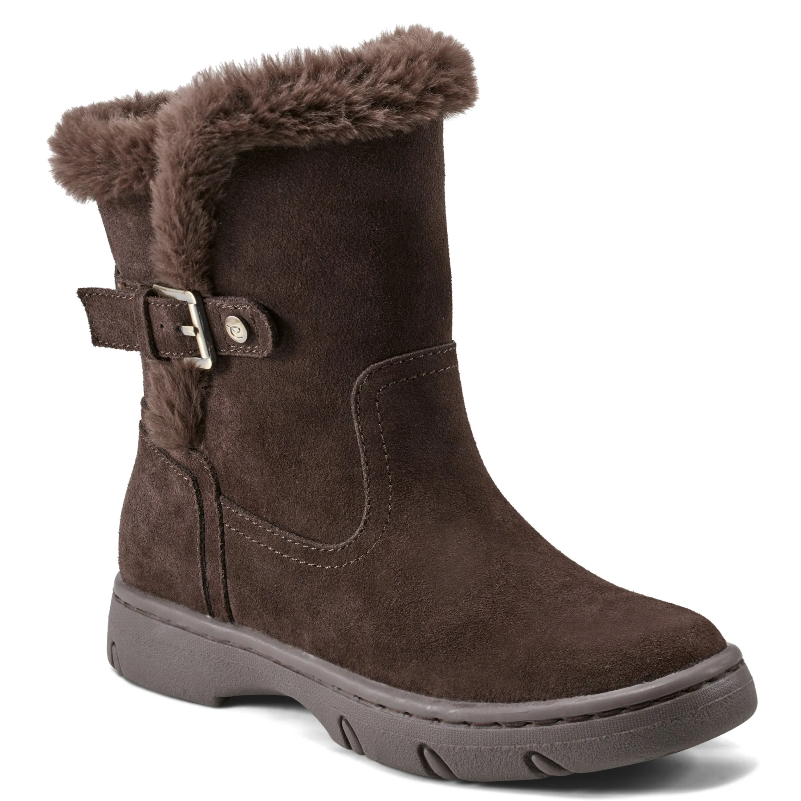 Best Easy Spirit Graye Cold Weather Booties DarkBrownSuede