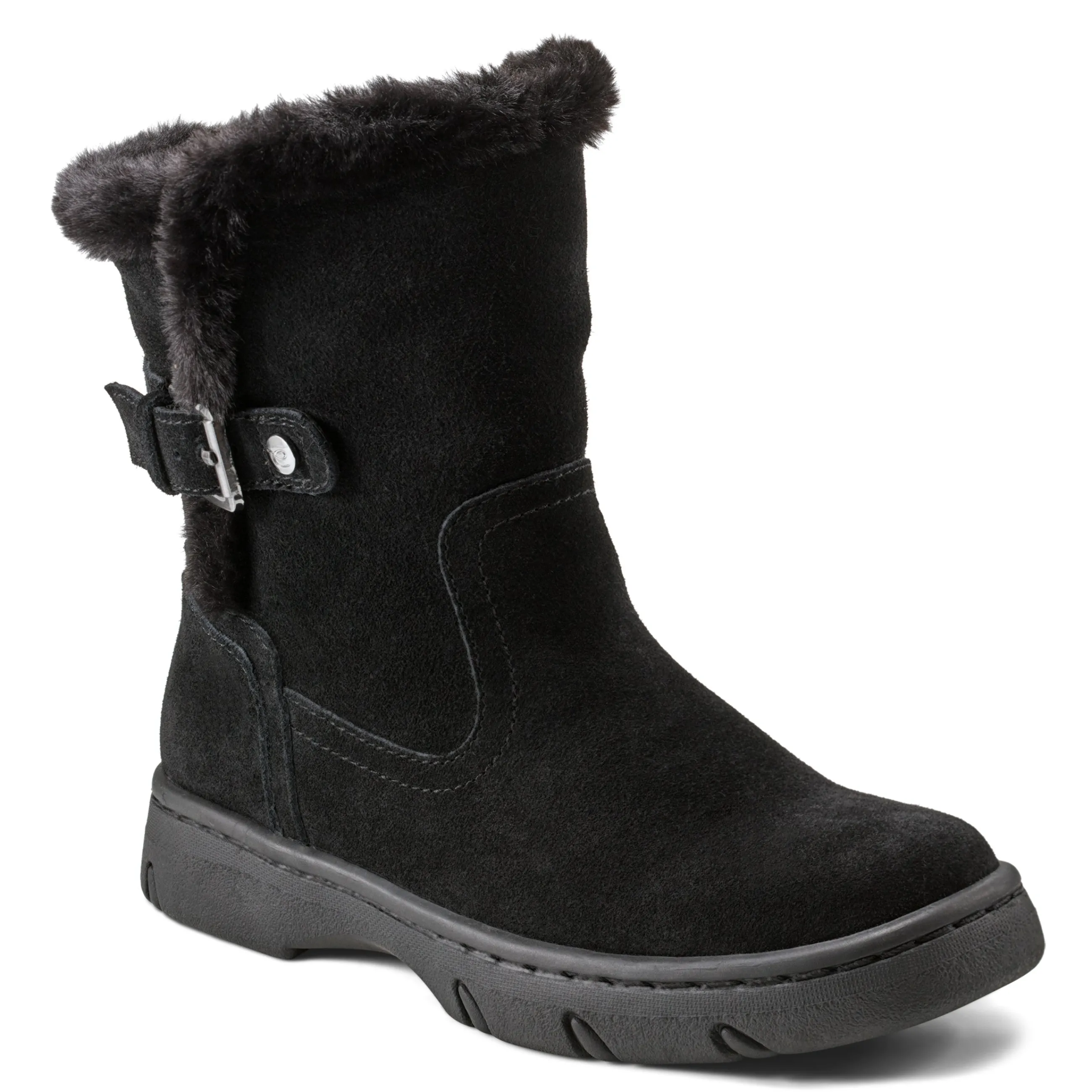 Cheap Easy Spirit Graye Cold Weather Booties BlackSuede