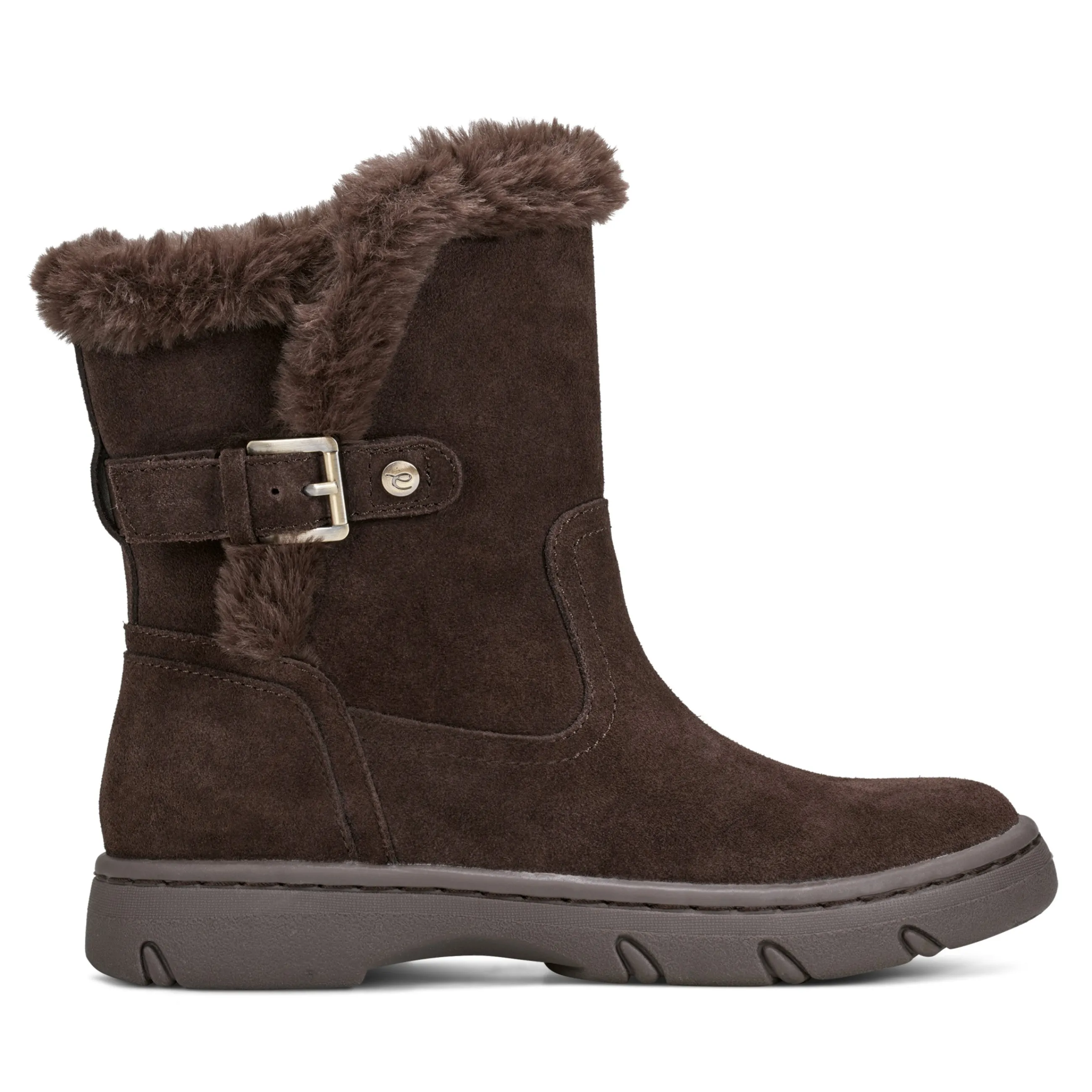 Best Easy Spirit Graye Cold Weather Booties DarkBrownSuede