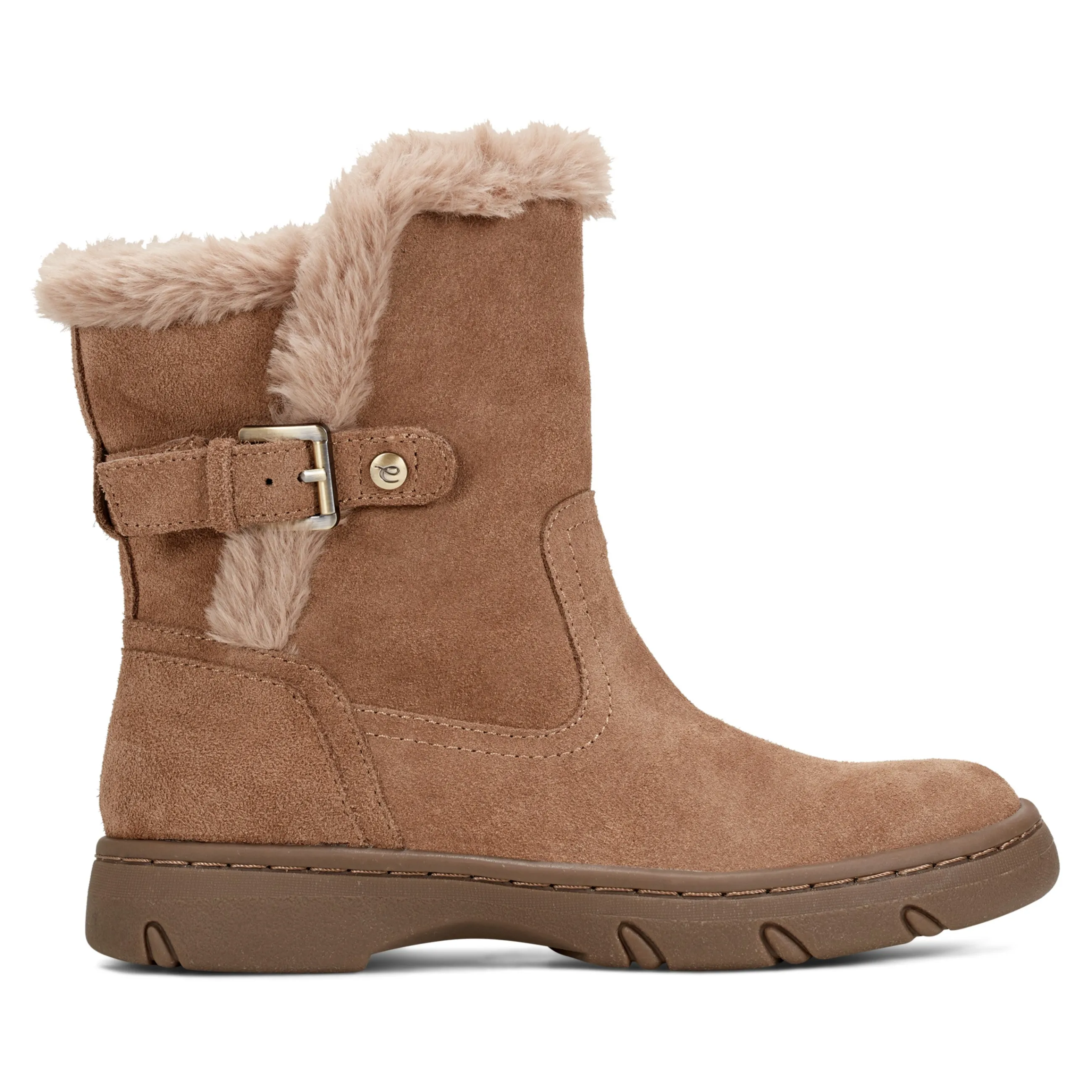 Discount Easy Spirit Graye Cold Weather Booties LightBrownSuede