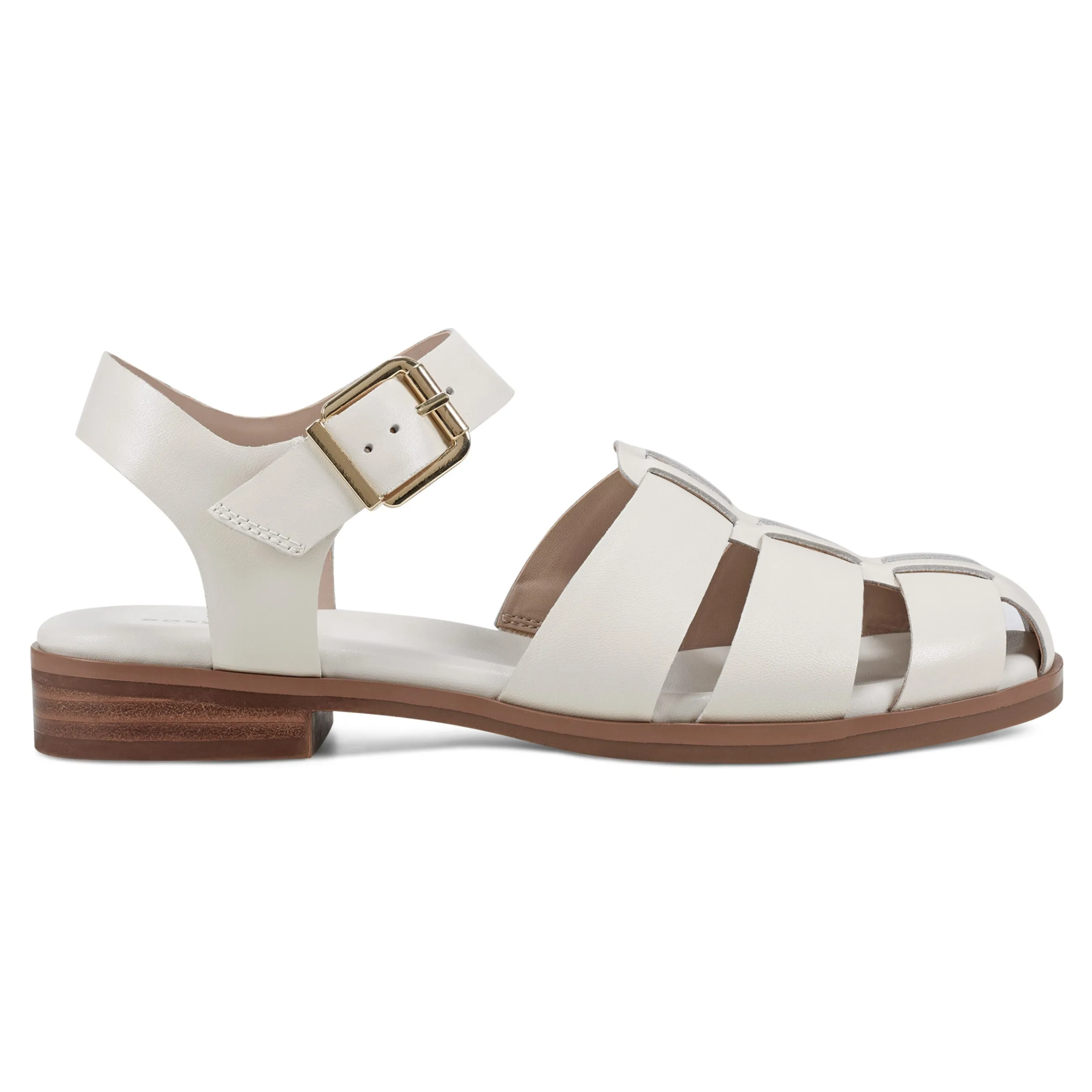 Outlet Easy Spirit Gretty Fisherman Sandals IvoryLeather