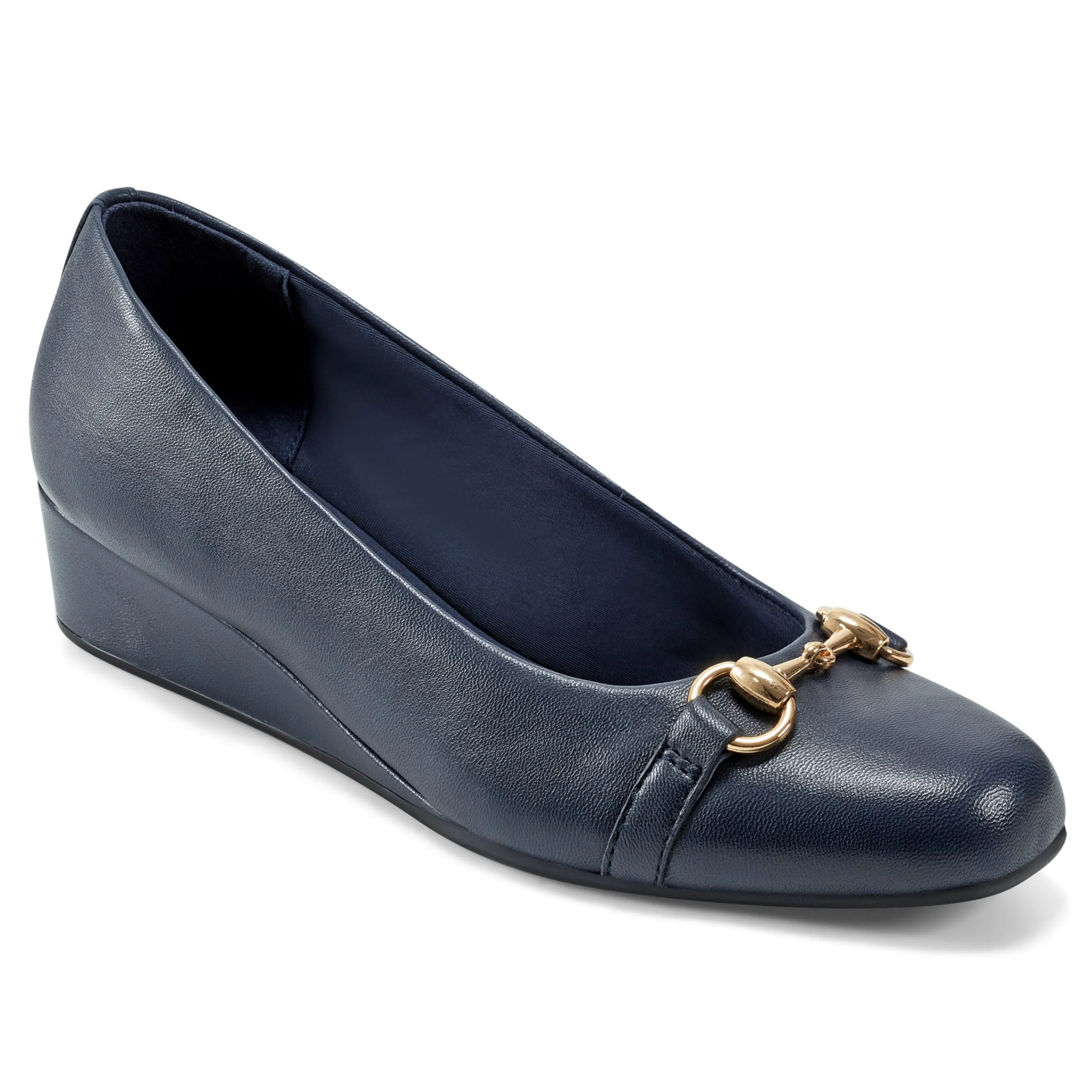 Best Easy Spirit Guliana Wedge Heels NavyLeather