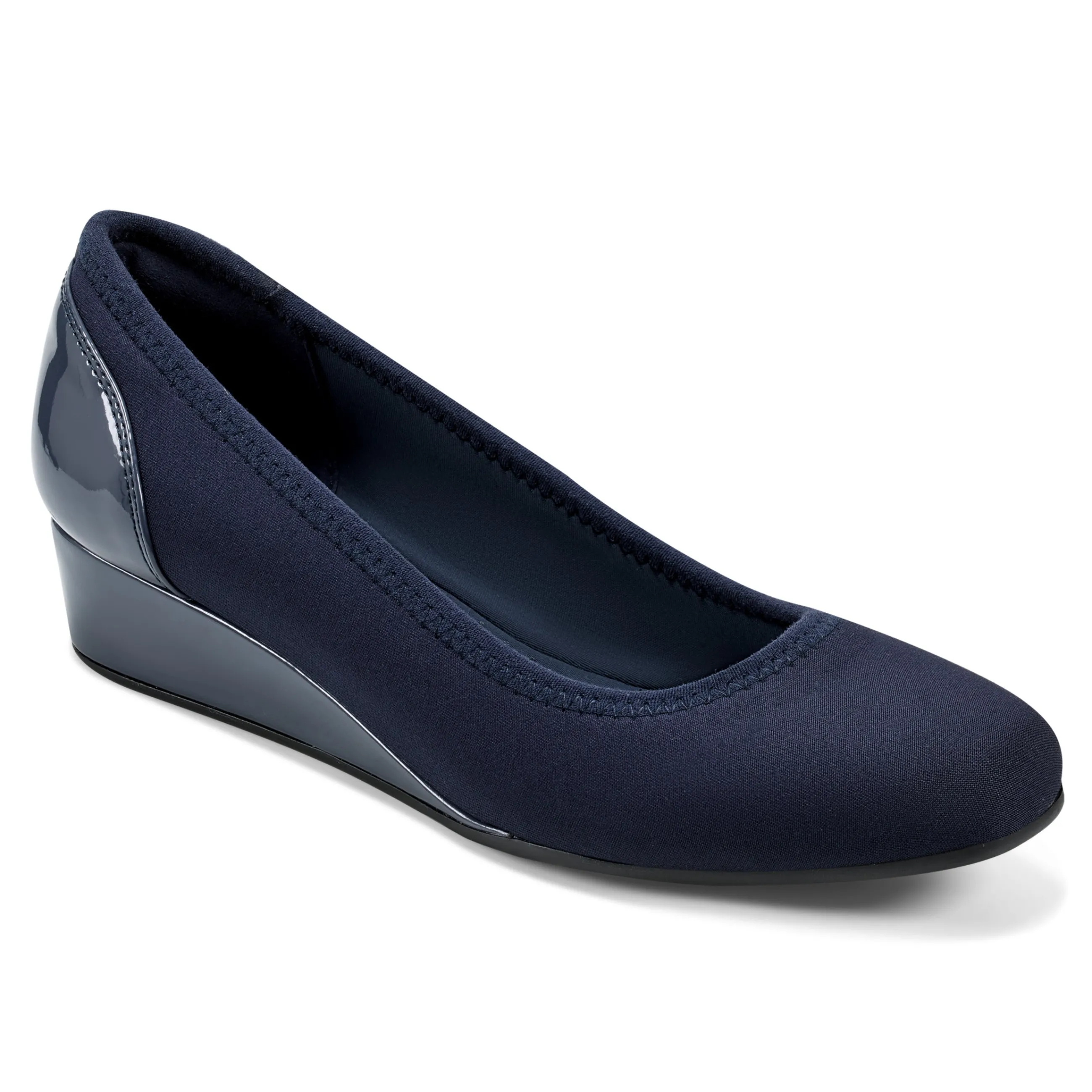 Online Easy Spirit Gwenyth Slip On Wedges Navy