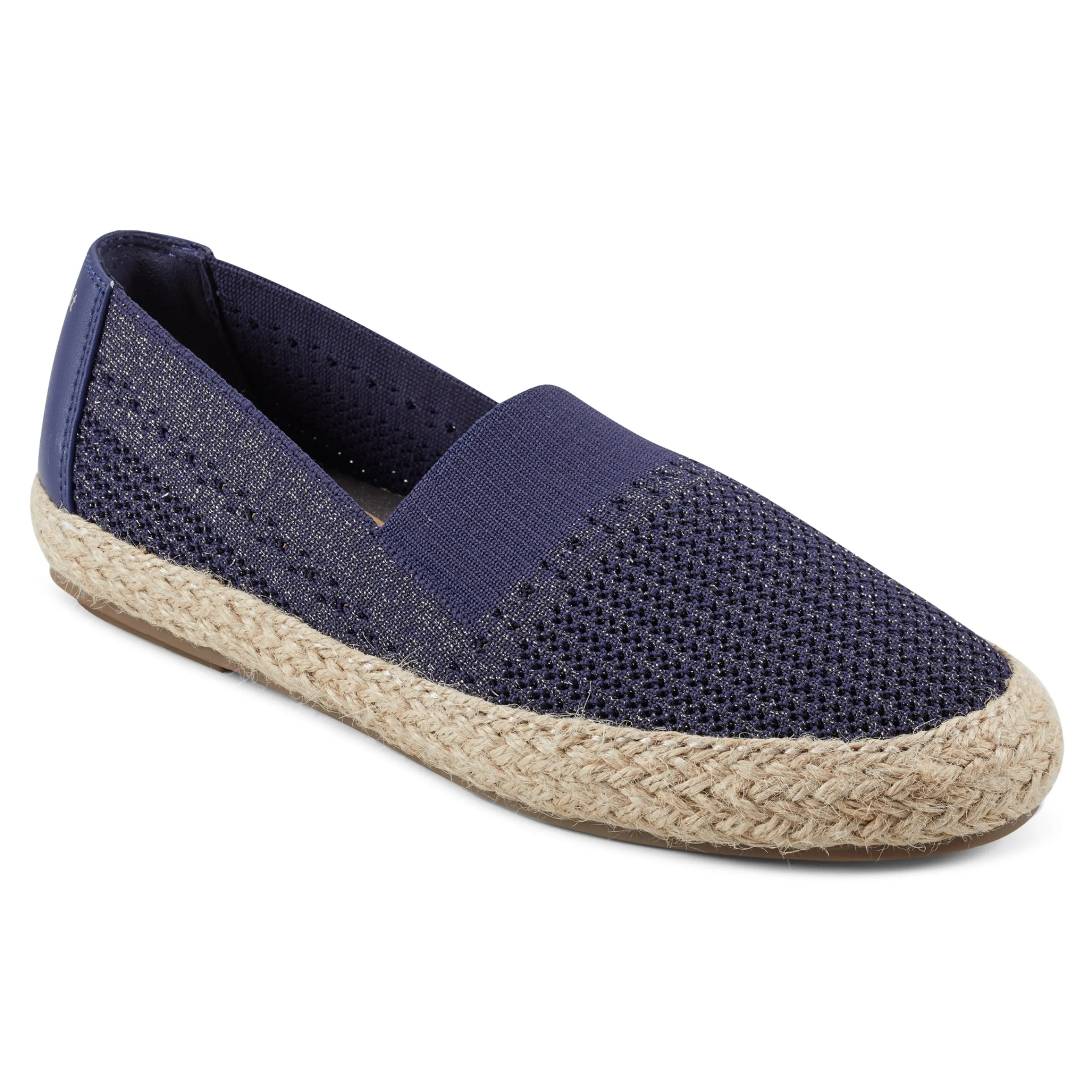 Flash Sale Easy Spirit Hassie Slip On Casual Espadrilles NavyMetallic