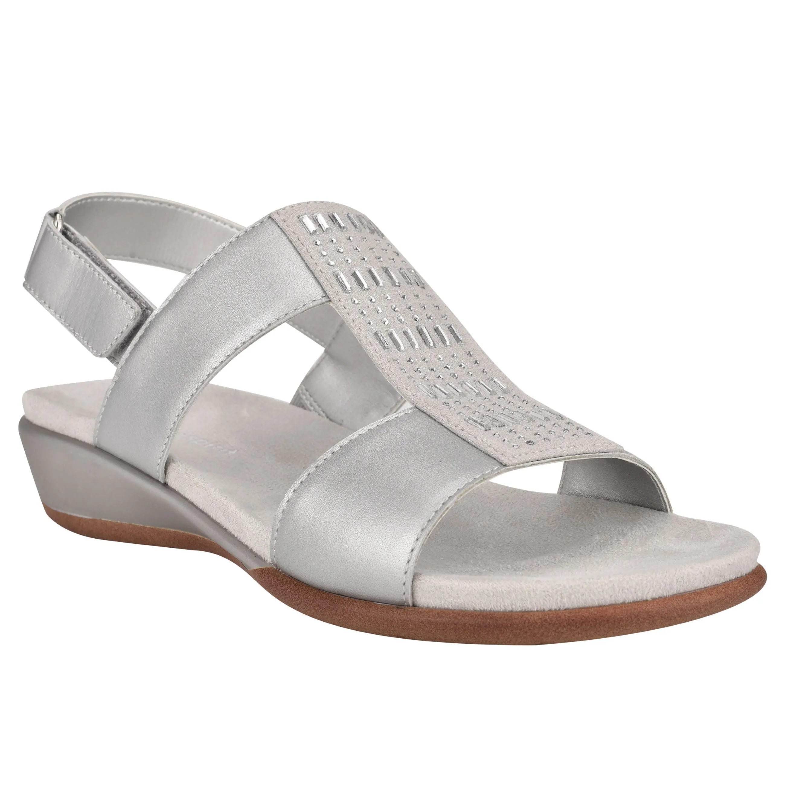 Flash Sale Easy Spirit Hazel Flat Sandals Silver