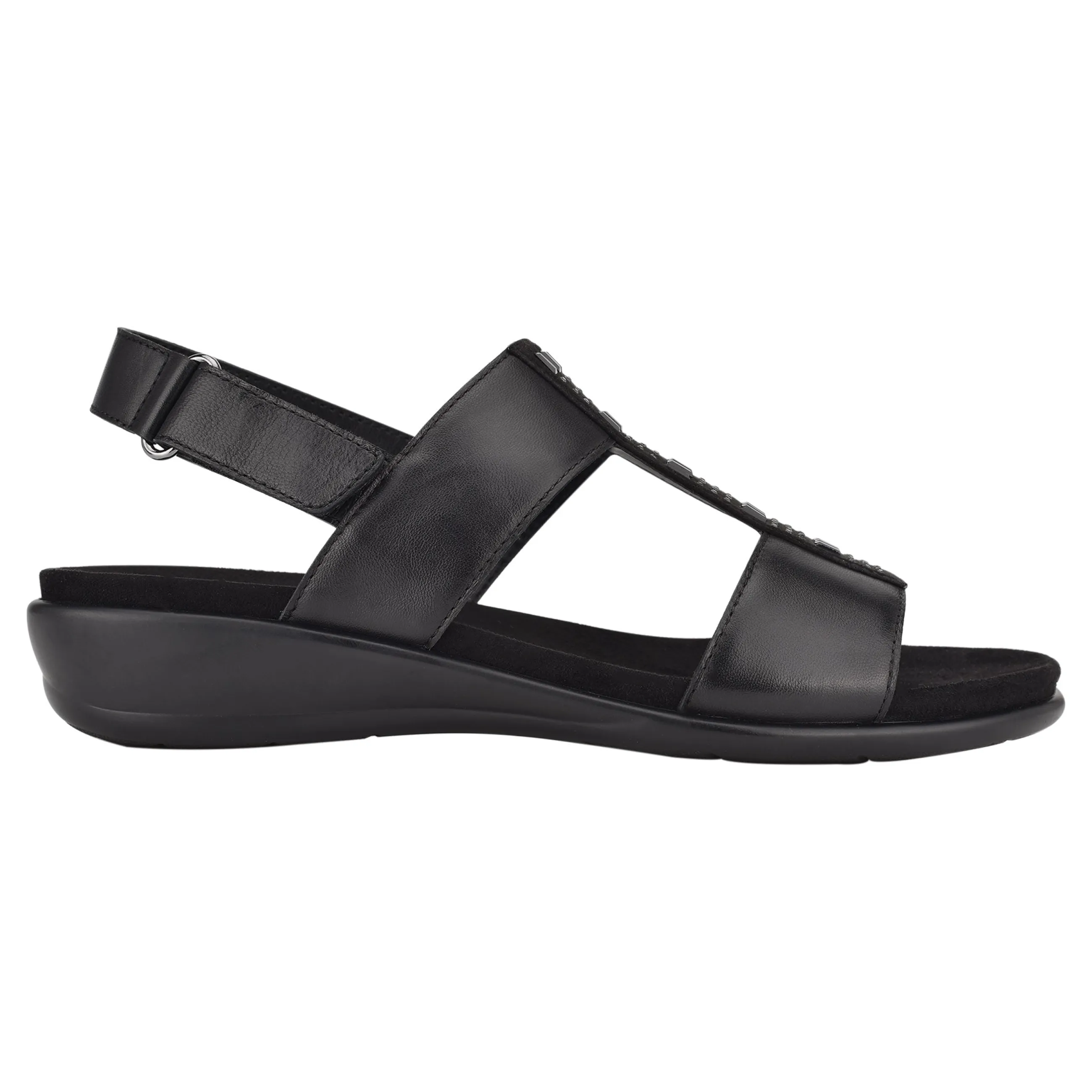 Flash Sale Easy Spirit Hazel Flat Sandals Black