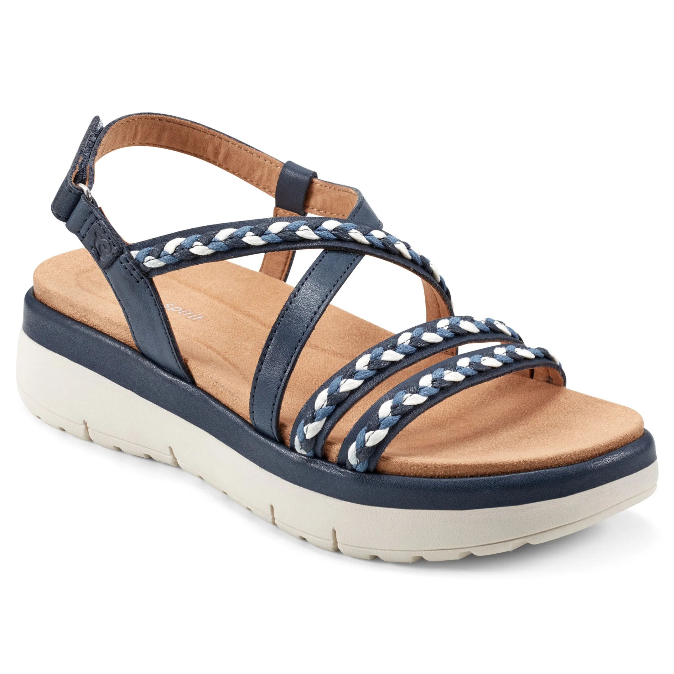 Store Easy Spirit Ivani Platform Sandals NavyLeather