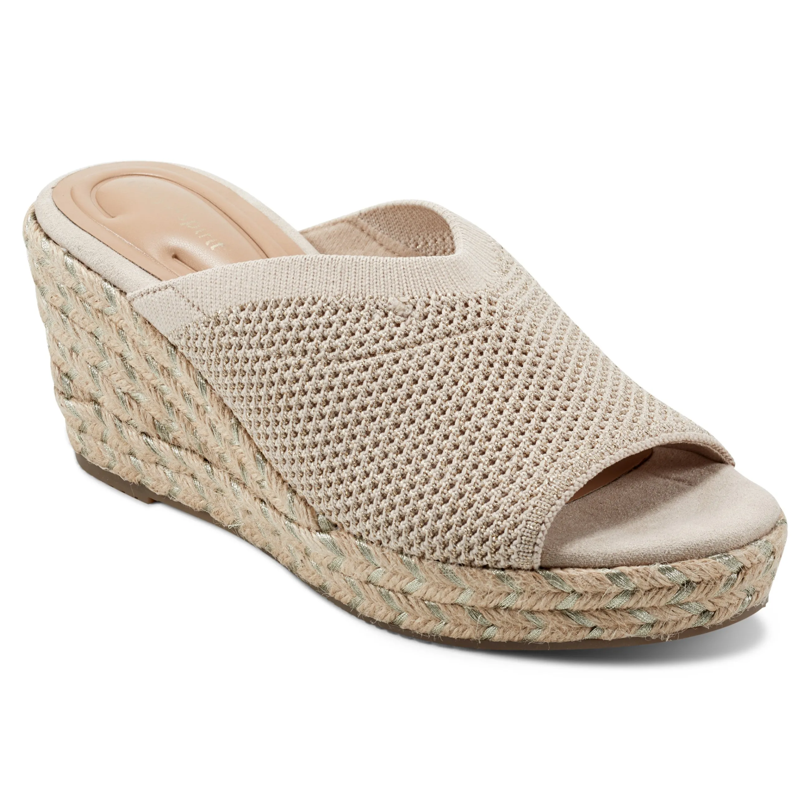 Best Sale Easy Spirit Jalen Espadrille Wedge Sandals Natural