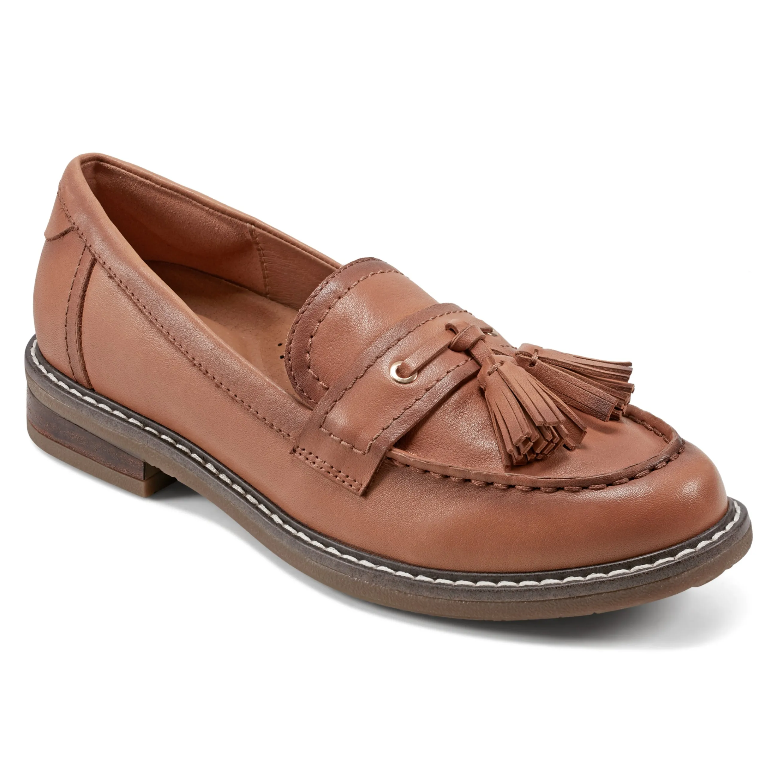 Shop Easy Spirit Janelle Casual Loafers BrownLeather