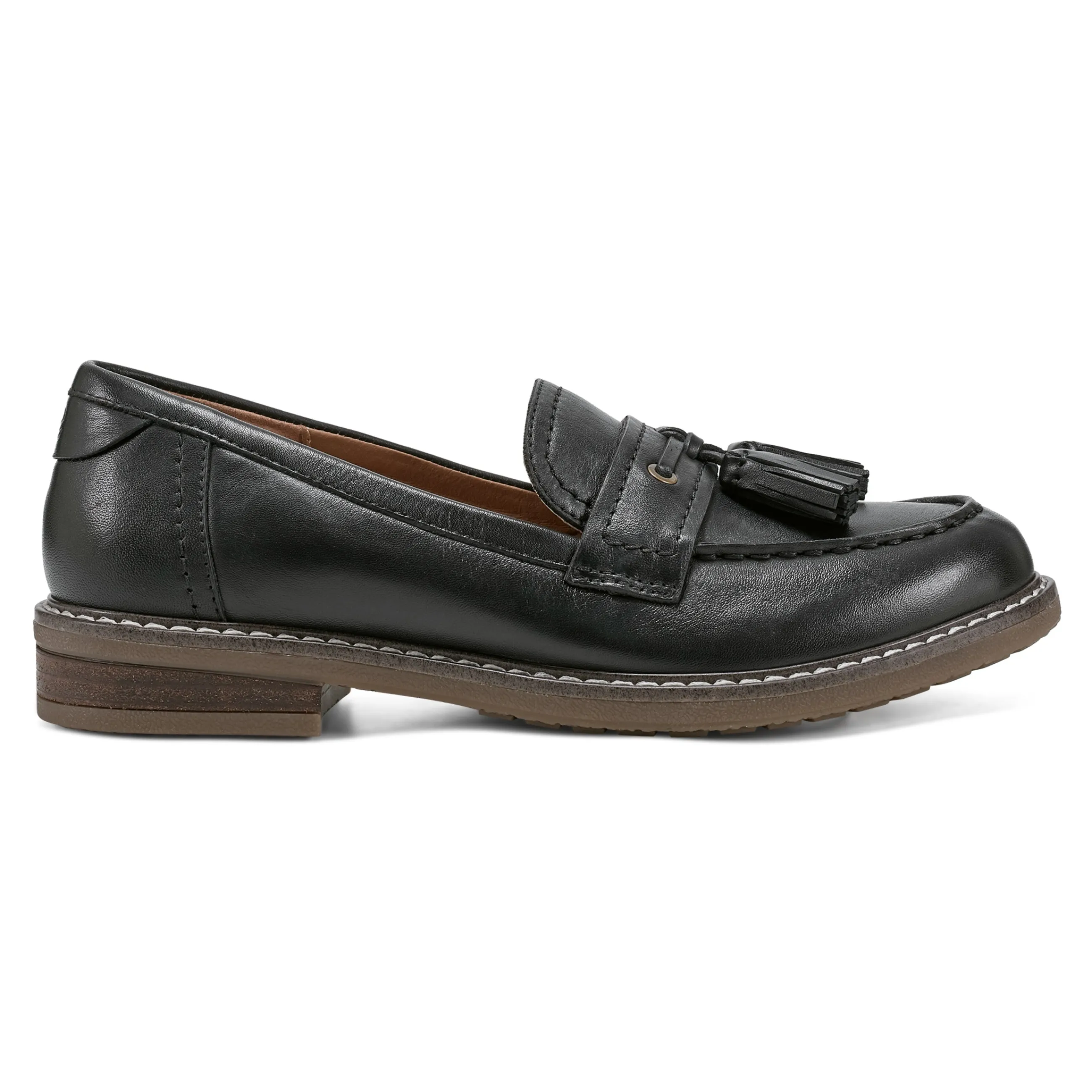 Store Easy Spirit Janelle Casual Loafers BlackLeather