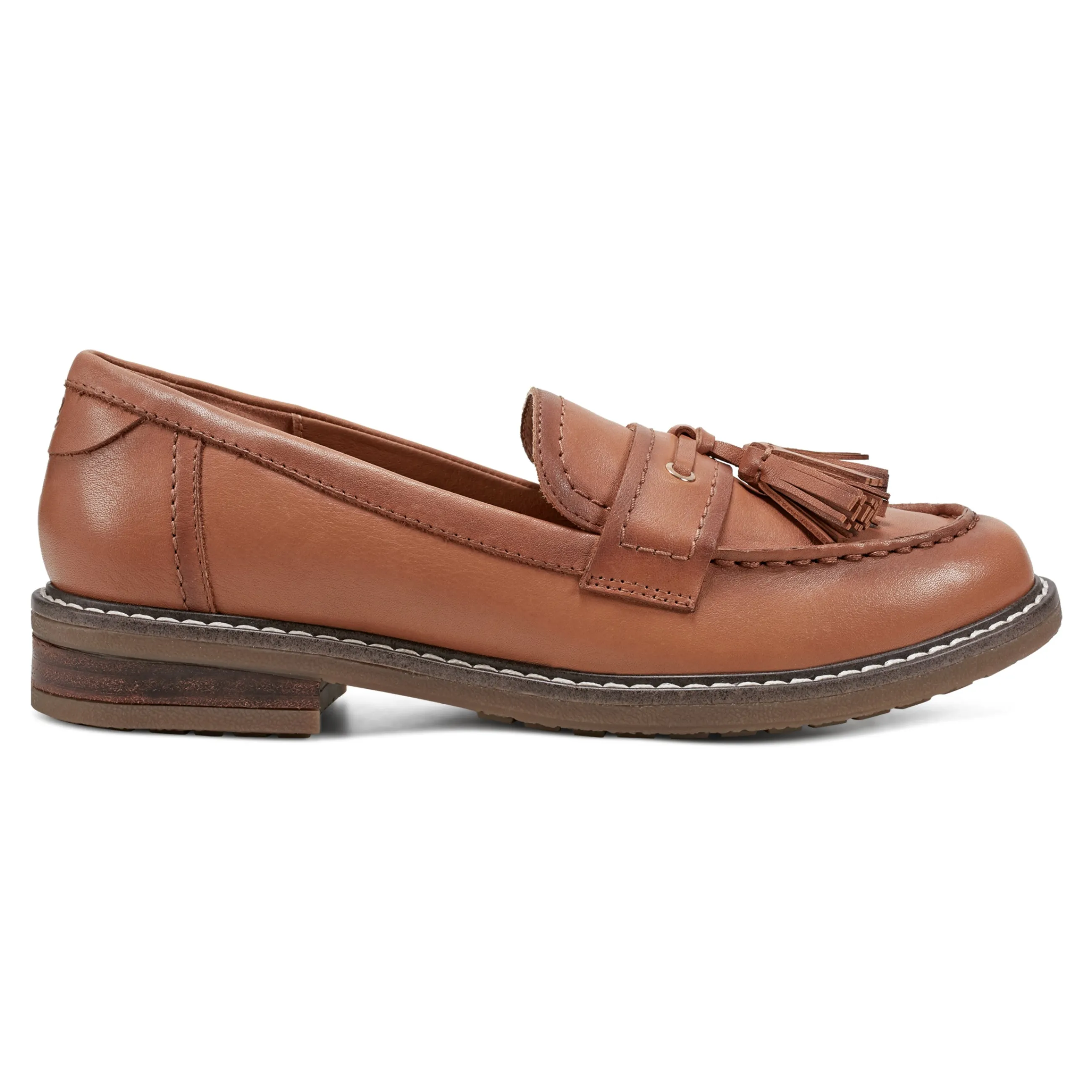 Shop Easy Spirit Janelle Casual Loafers BrownLeather