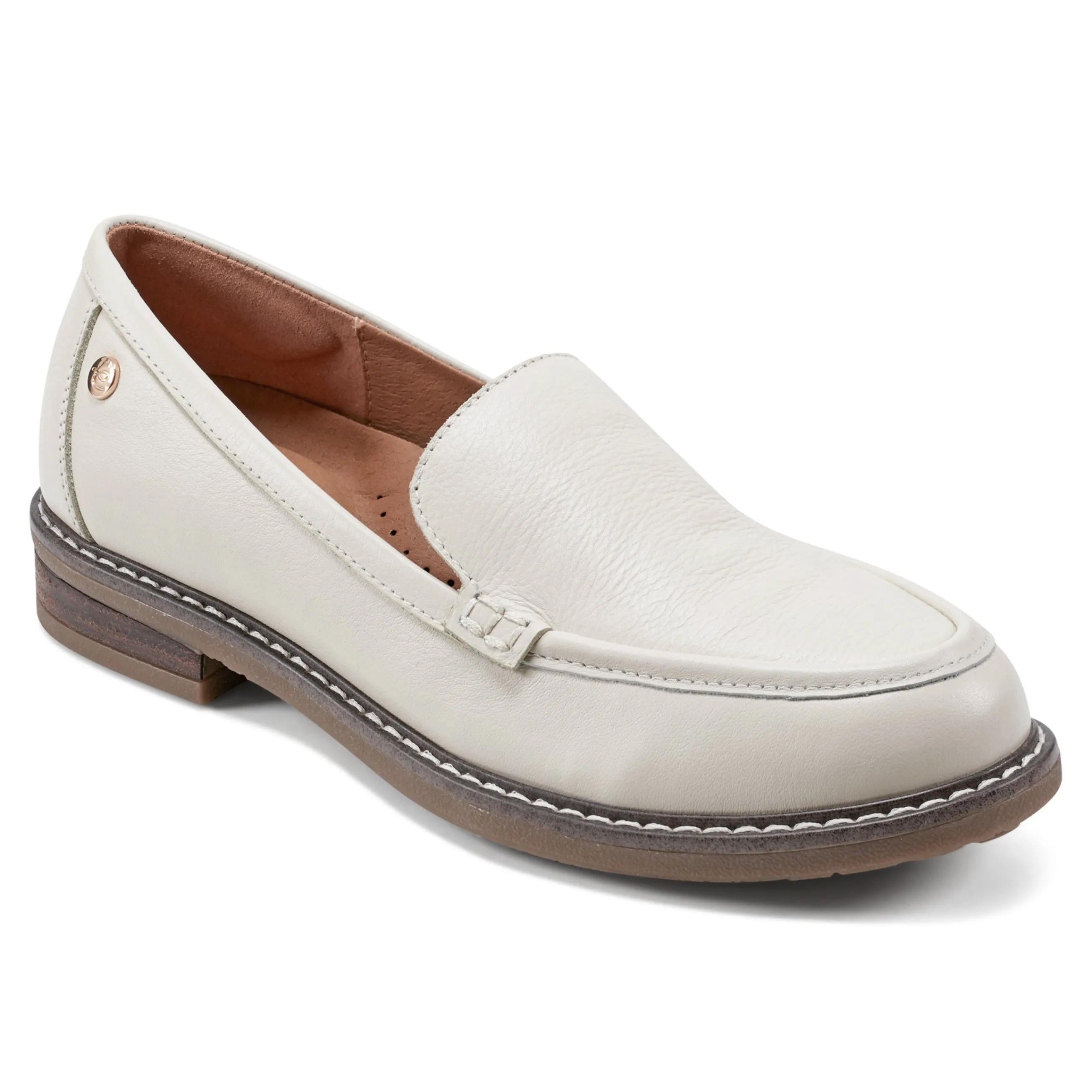 Clearance Easy Spirit Jaylin Casual Loafers IvoryLeather