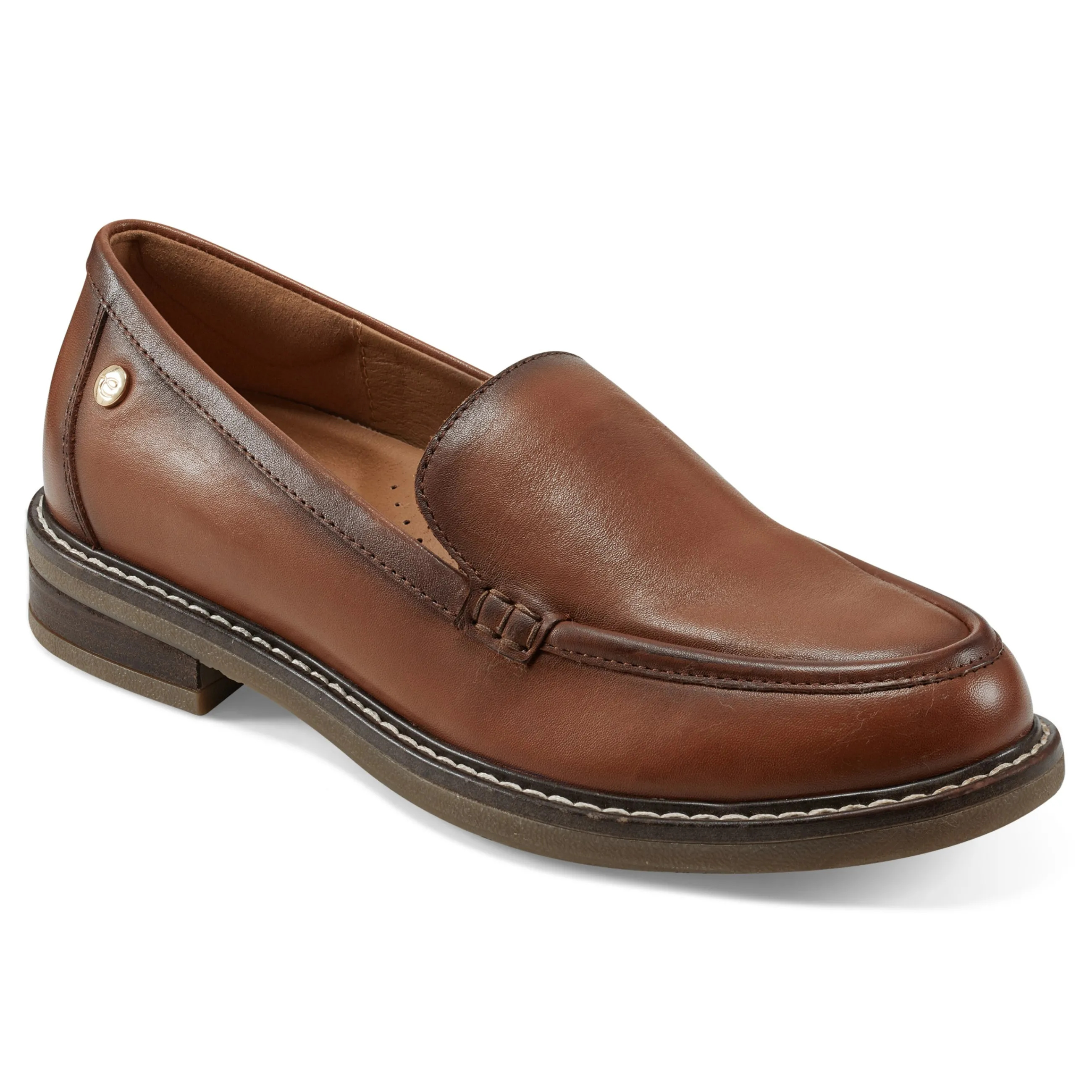 Outlet Easy Spirit Jaylin Casual Loafers MediumBrownLeather