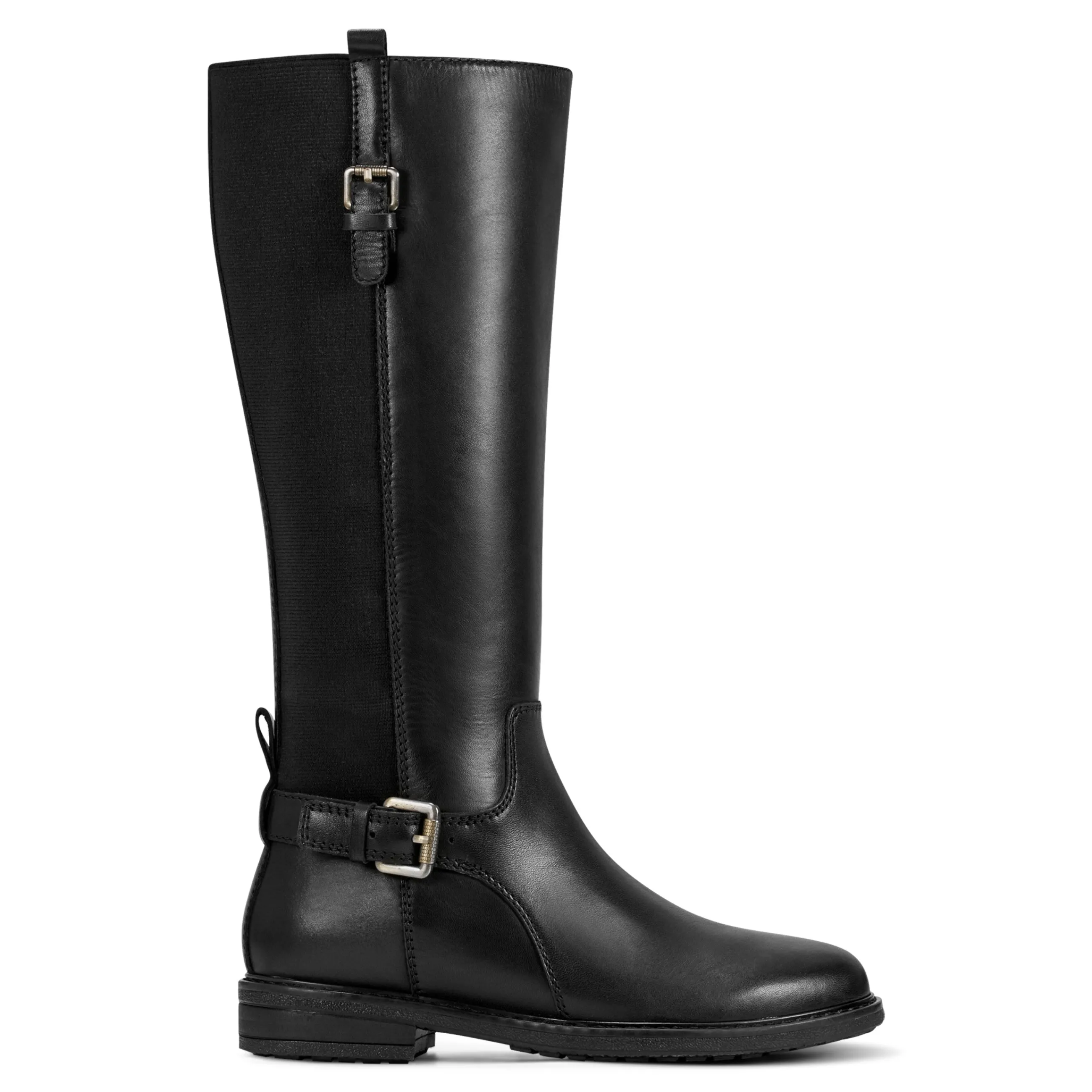 Clearance Easy Spirit Jema Tall Shaft Casual Boots BlackLeather