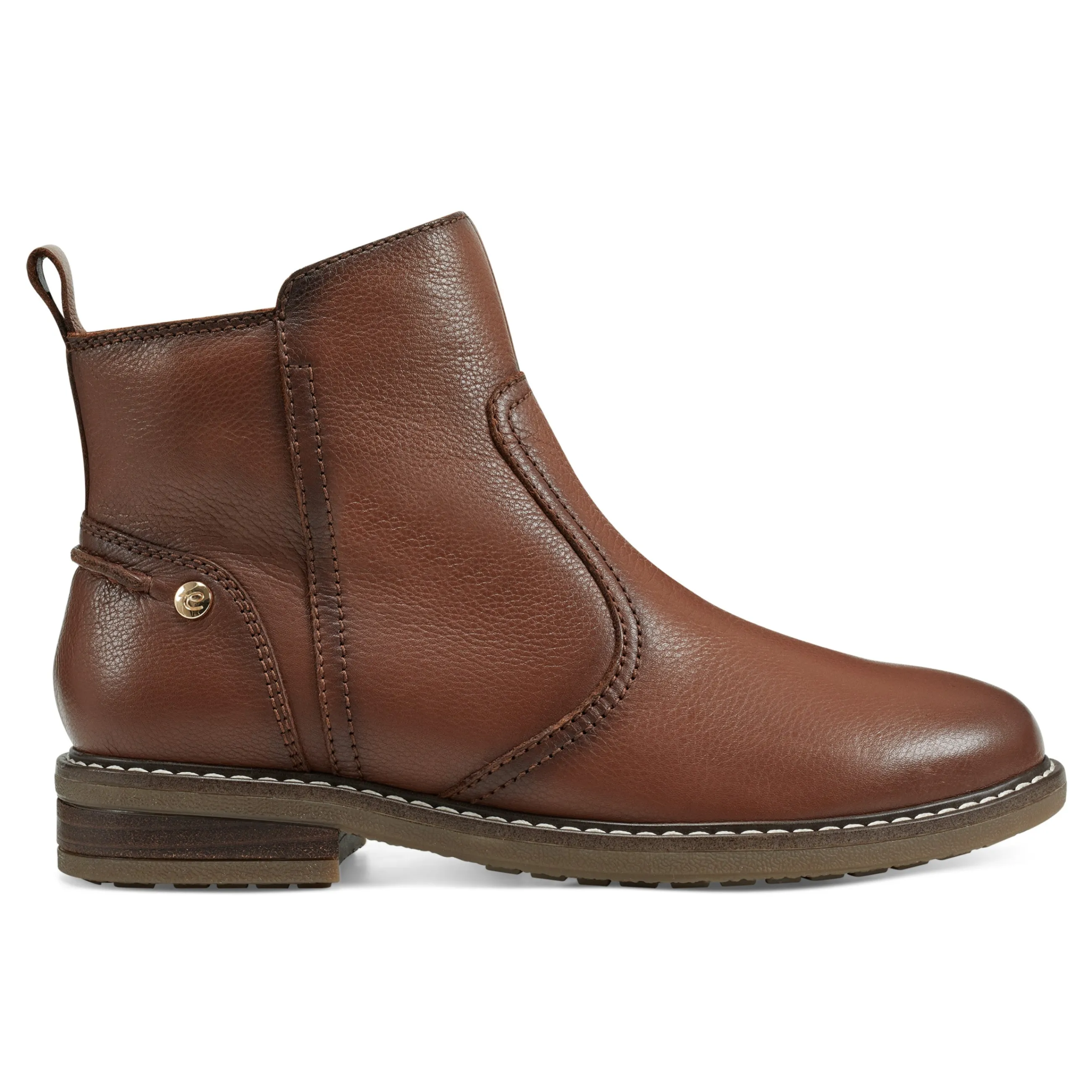 Online Easy Spirit Juna Casual Booties BrownLeather