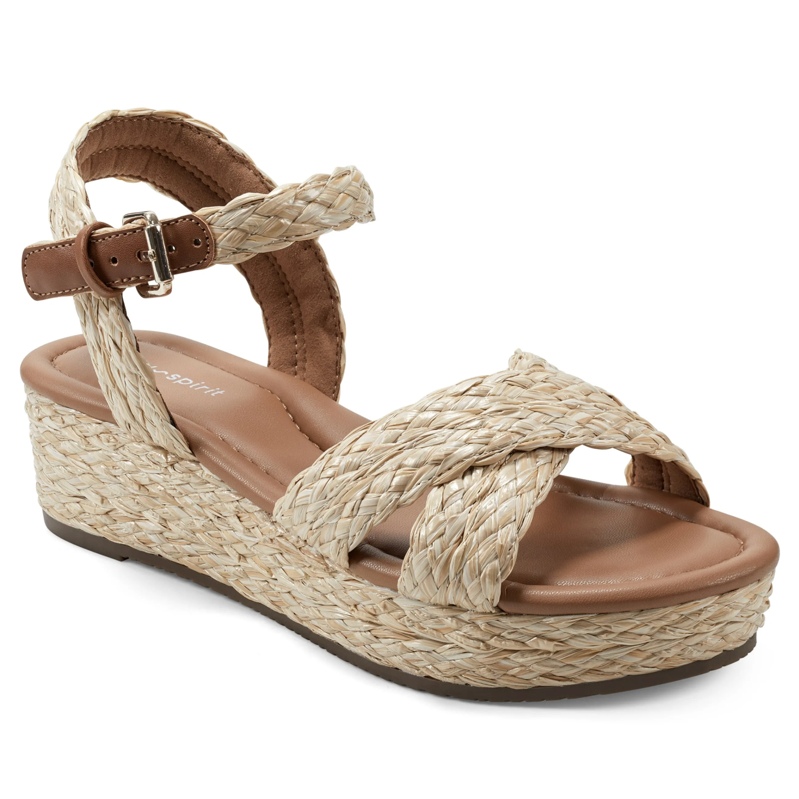 Cheap Easy Spirit Karissa Espadrille Sandals NaturalRaffia