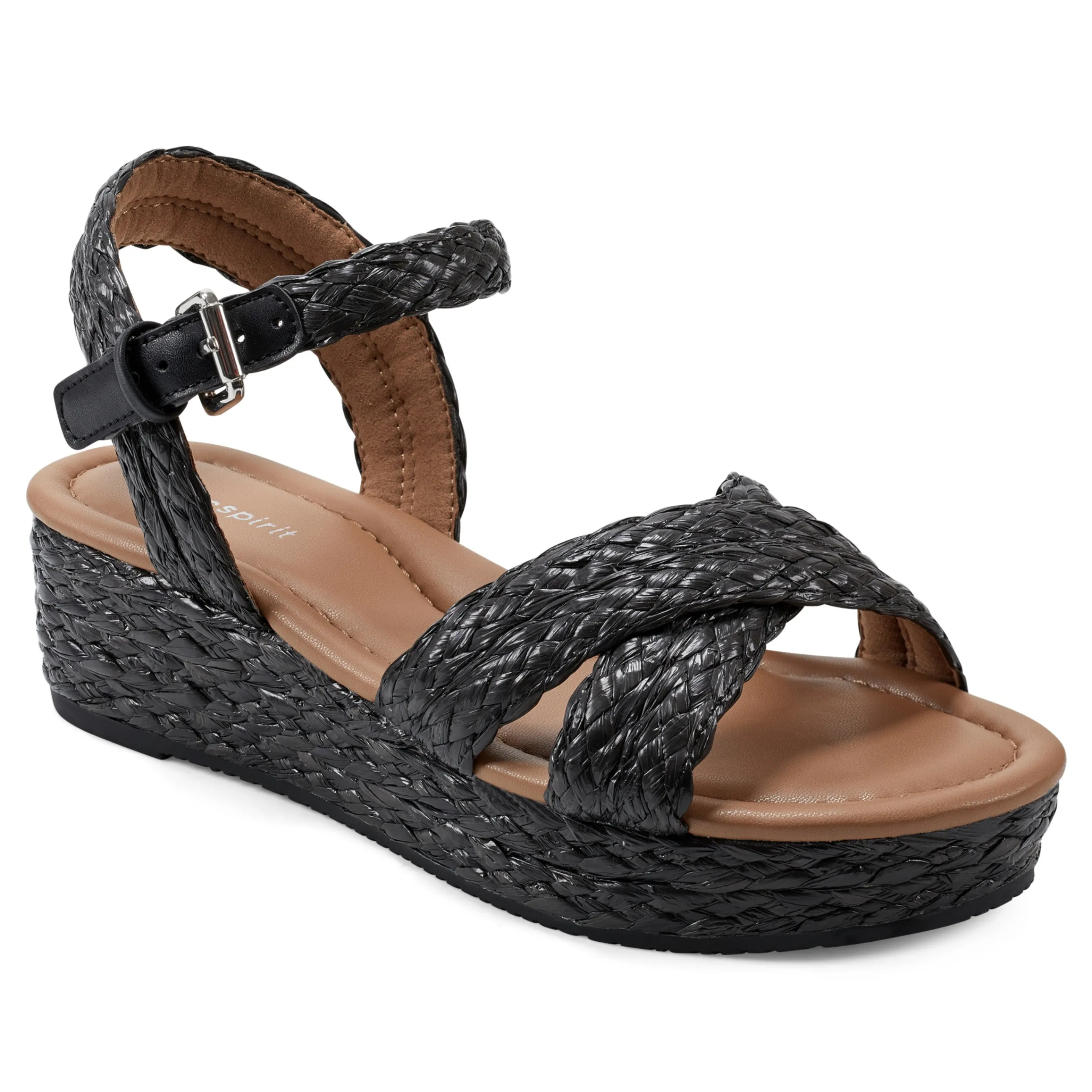 Flash Sale Easy Spirit Karissa Espadrille Sandals BlackRaffia