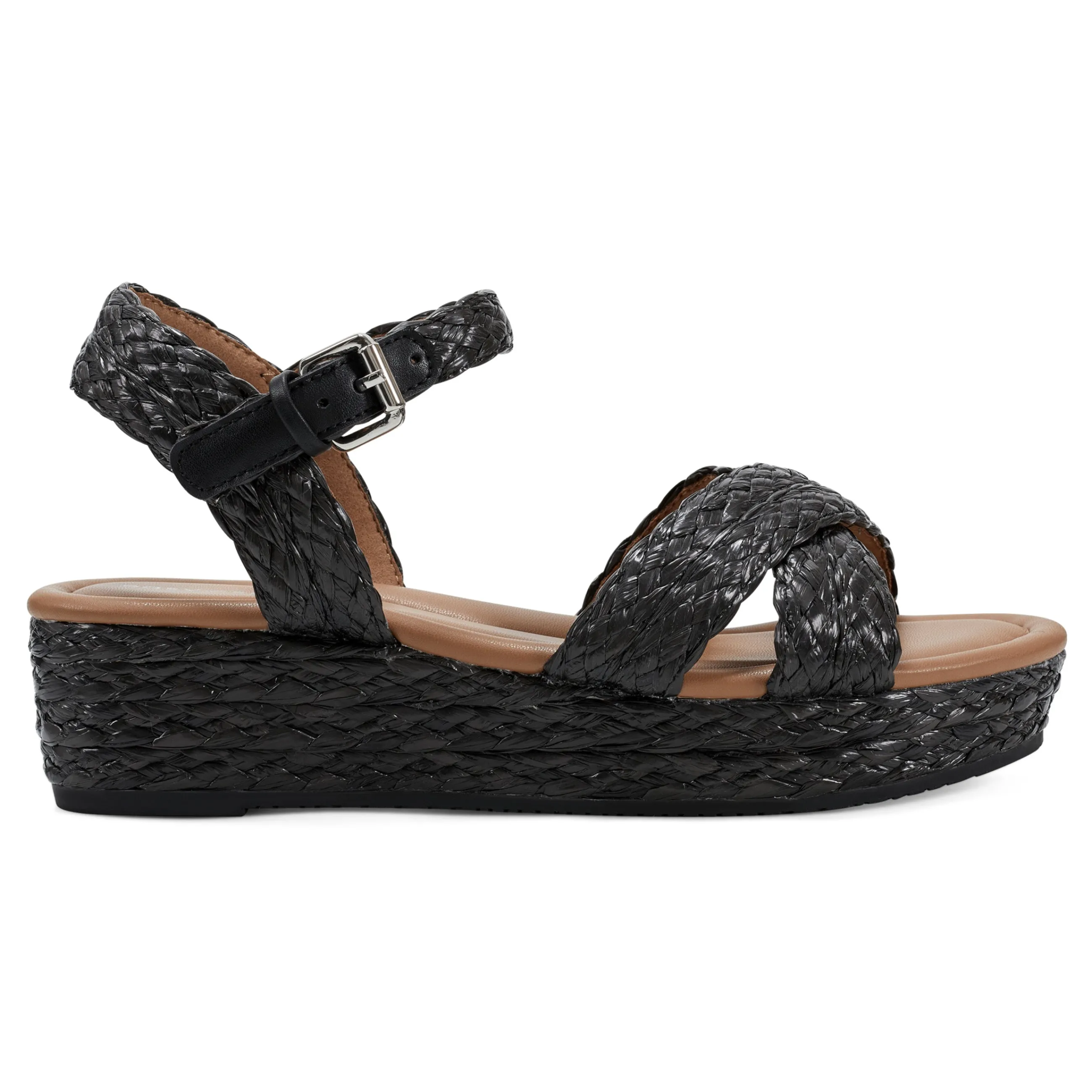 Flash Sale Easy Spirit Karissa Espadrille Sandals BlackRaffia