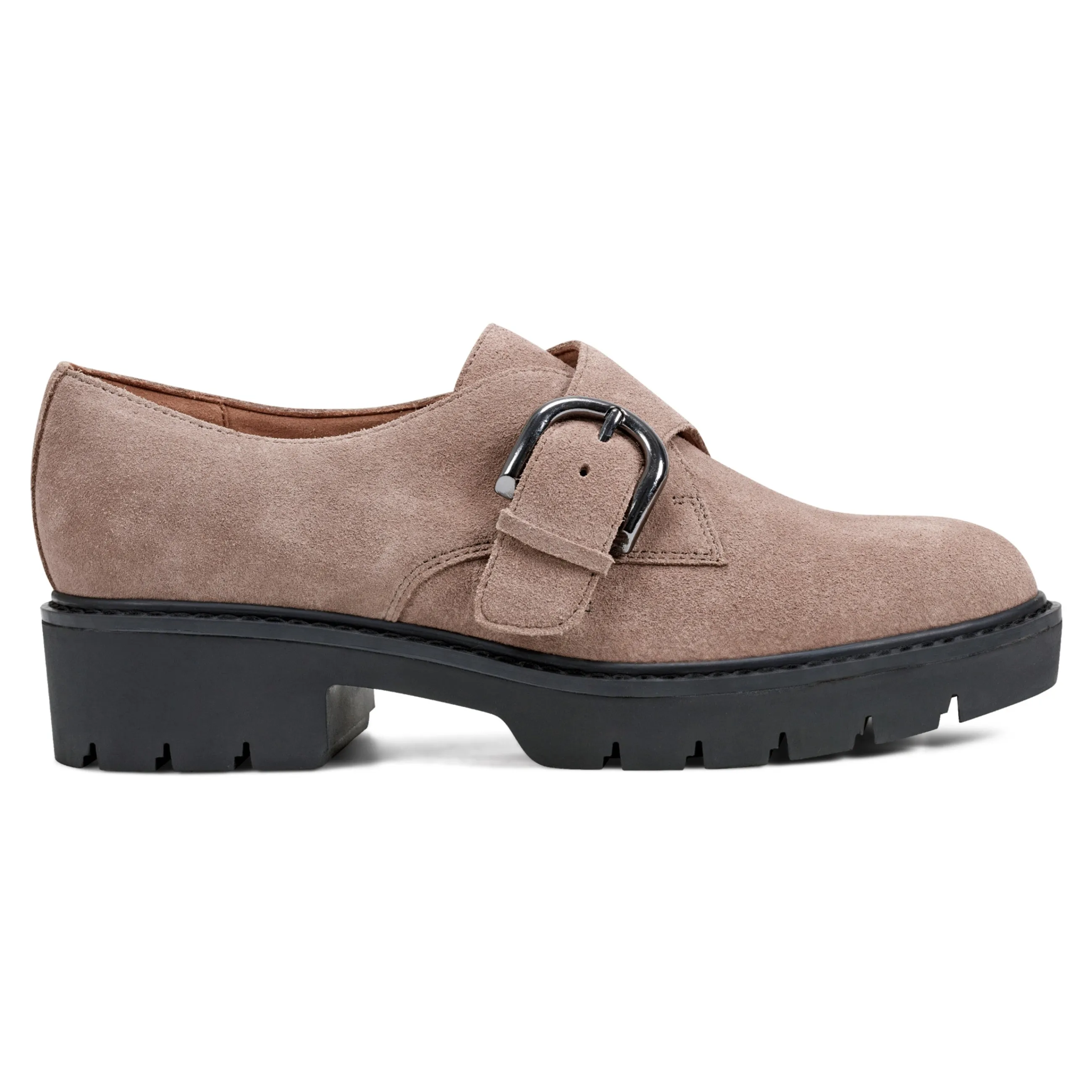 Hot Easy Spirit Kasen Lug Sole Loafers TaupeSuede