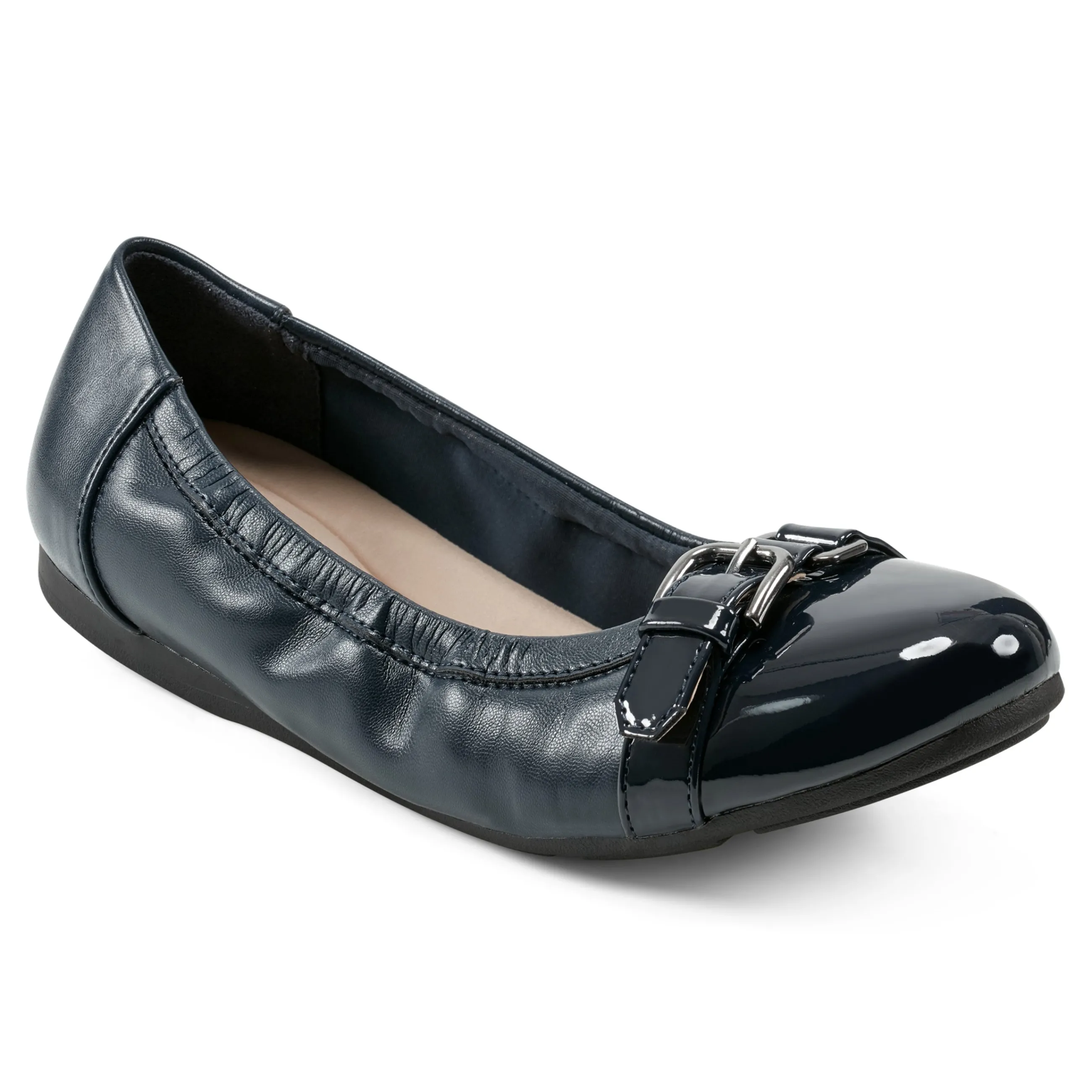 Sale Easy Spirit Kenna Ballet Flats NavyLeather