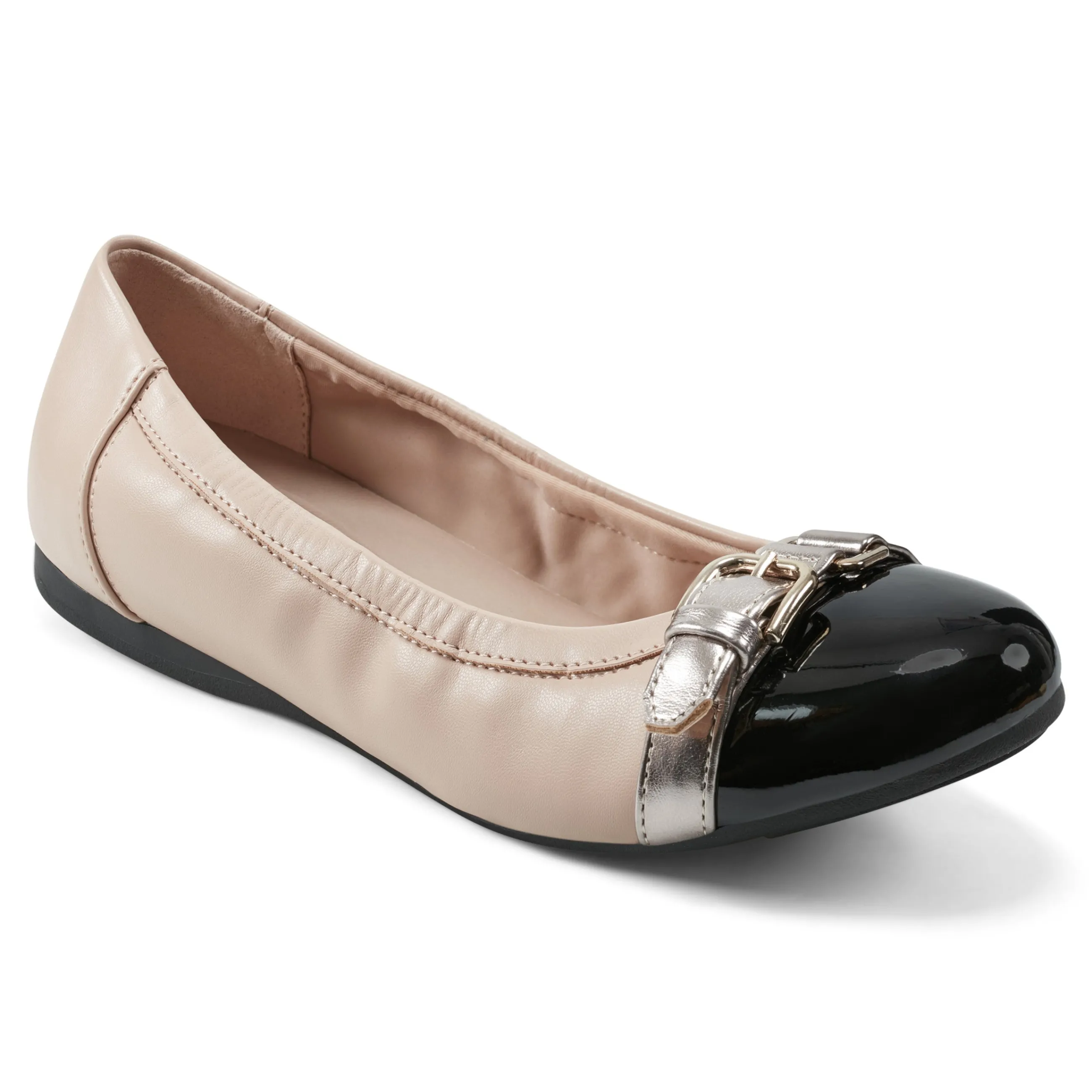 New Easy Spirit Kenna Ballet Flats NaturalLeather