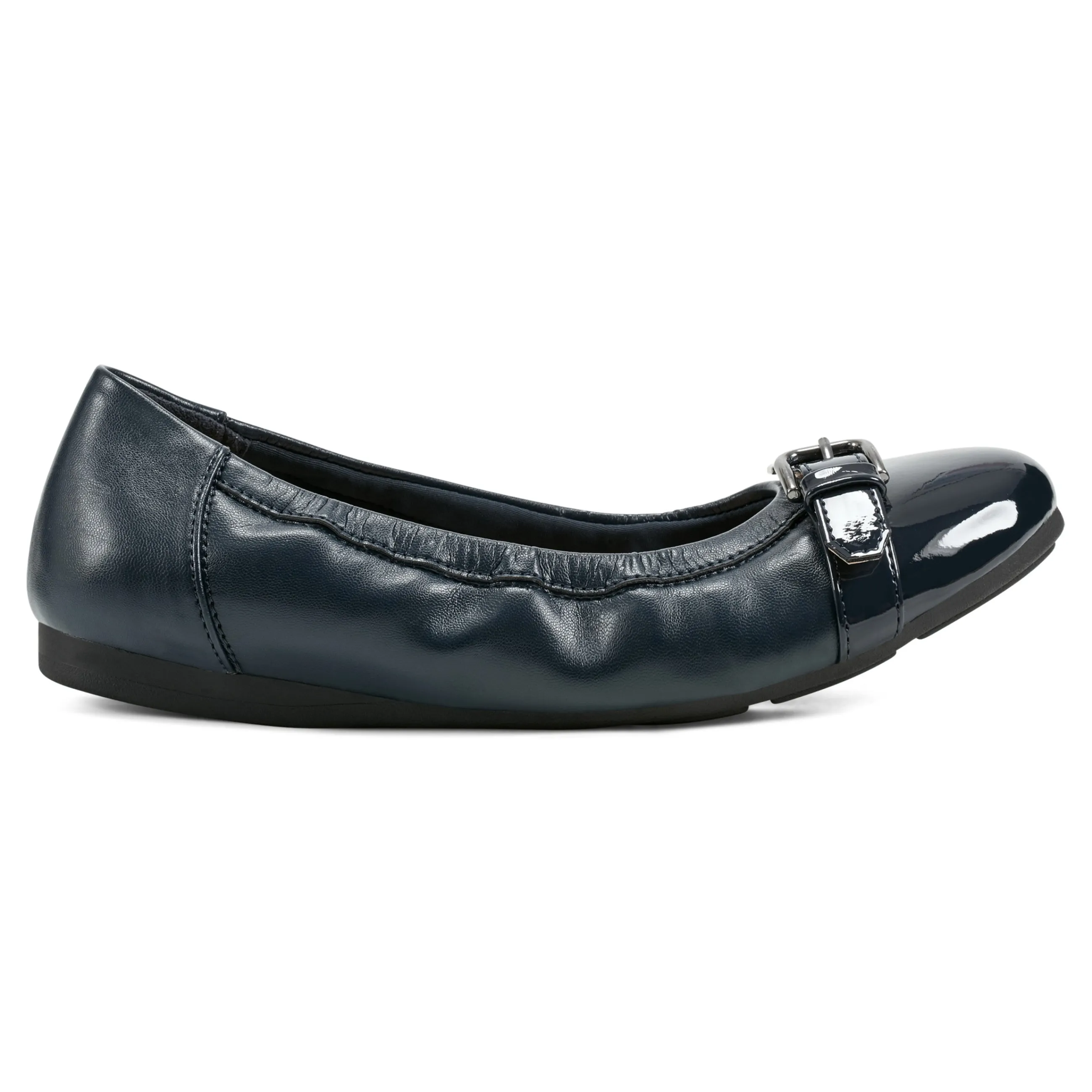 Sale Easy Spirit Kenna Ballet Flats NavyLeather