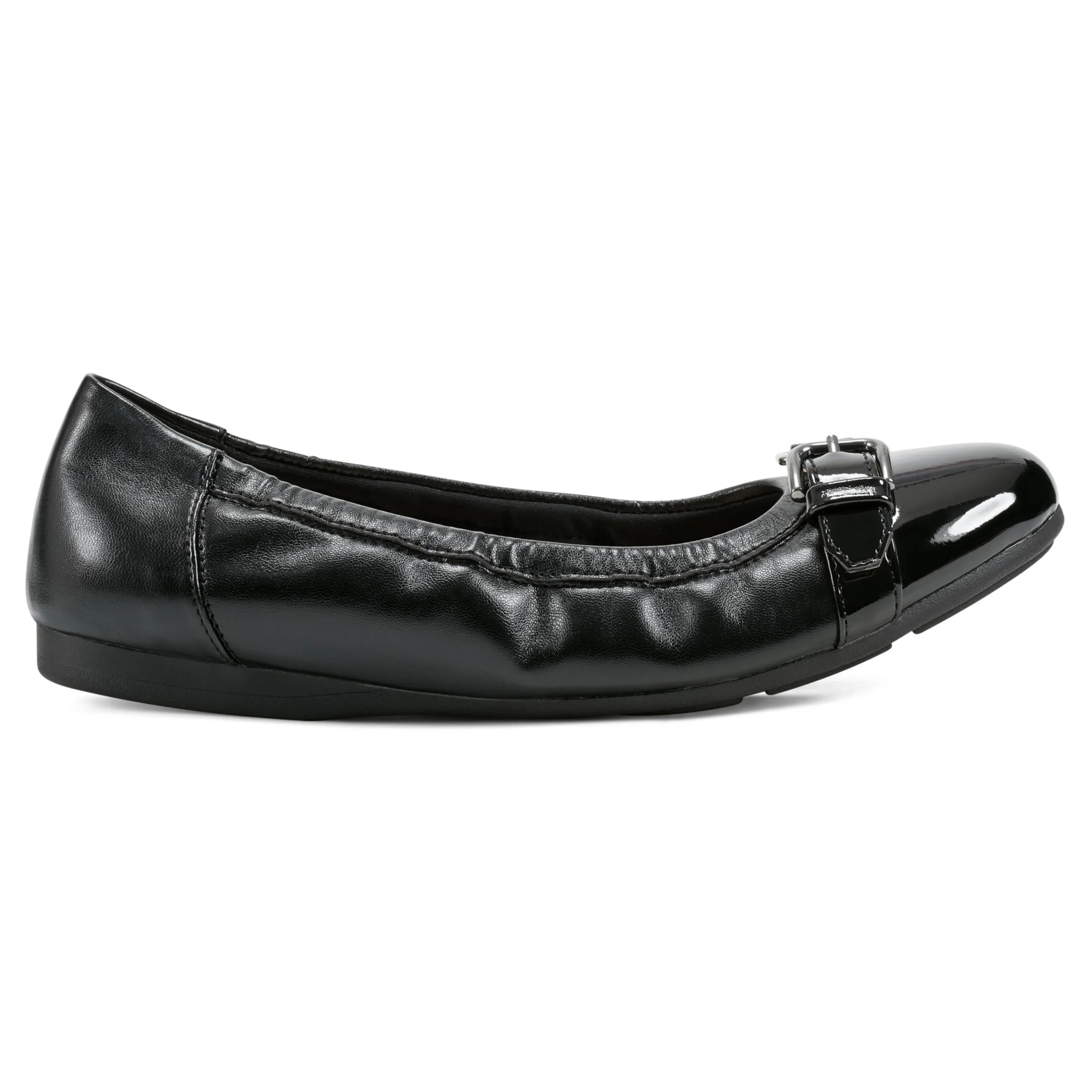 New Easy Spirit Kenna Ballet Flats BlackLeather