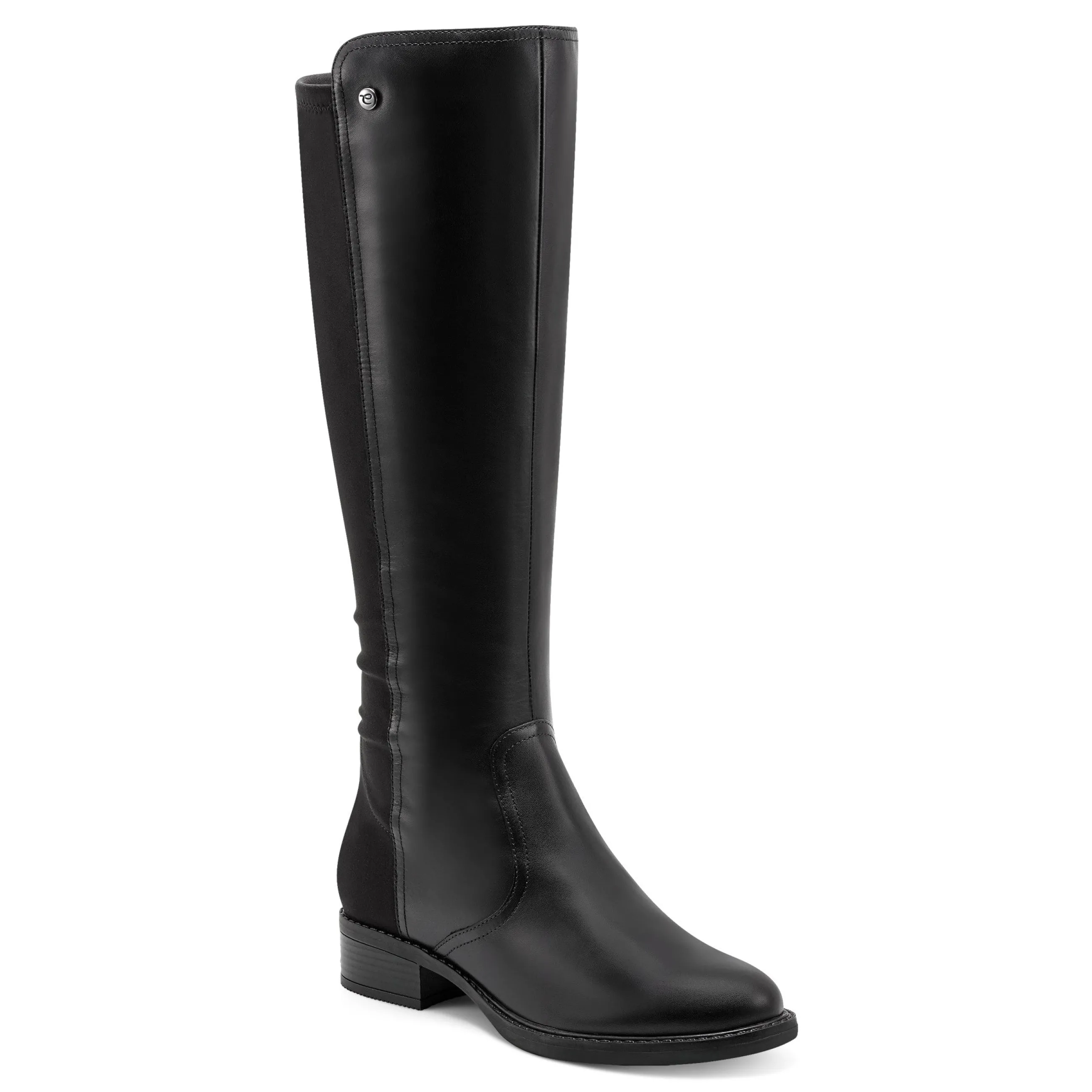 Cheap Easy Spirit Lani Tall Boots BlackLeather