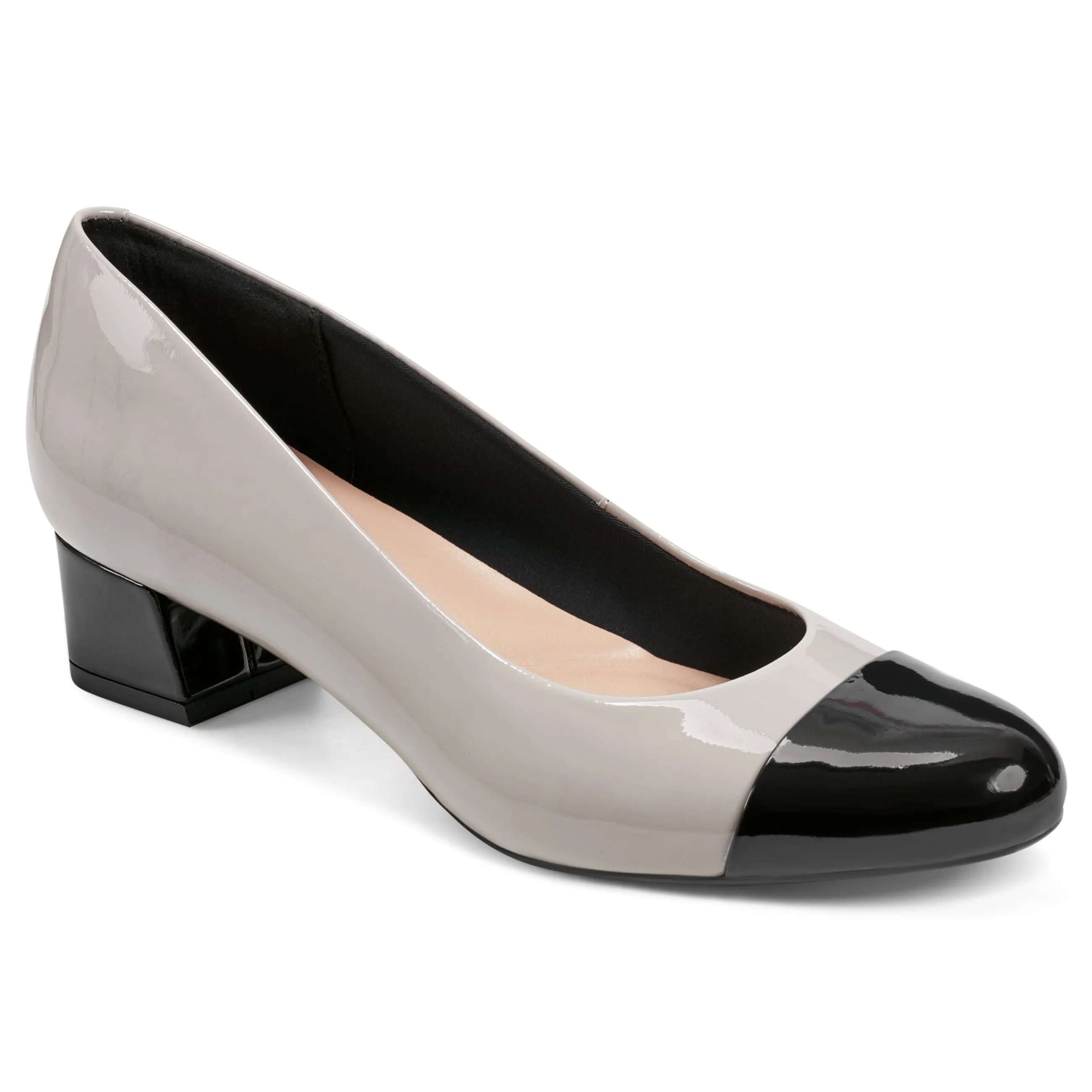 Cheap Easy Spirit Libie Dress Pumps GreyPatentLeather