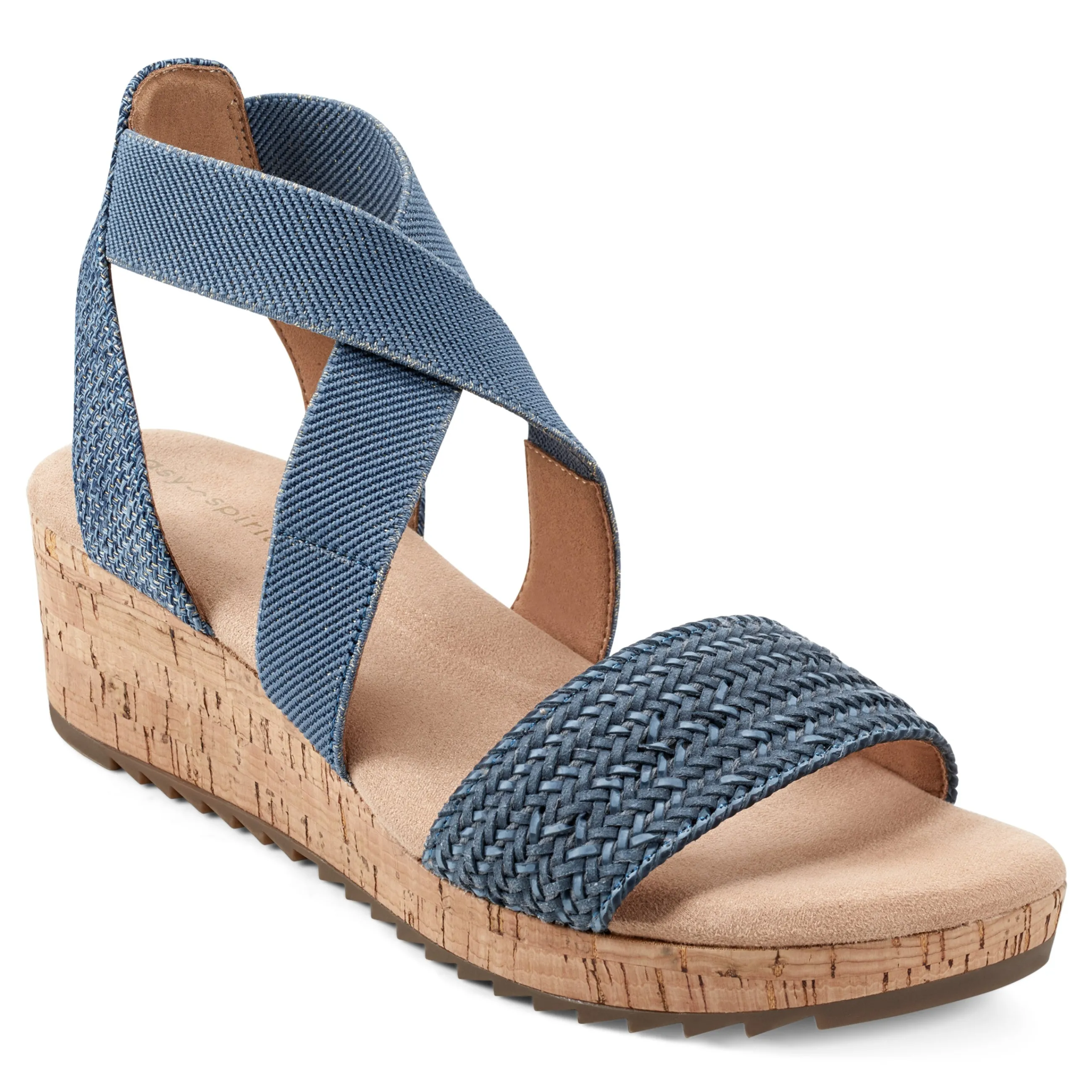 Sale Easy Spirit Lorena Wedge Sandals Denim