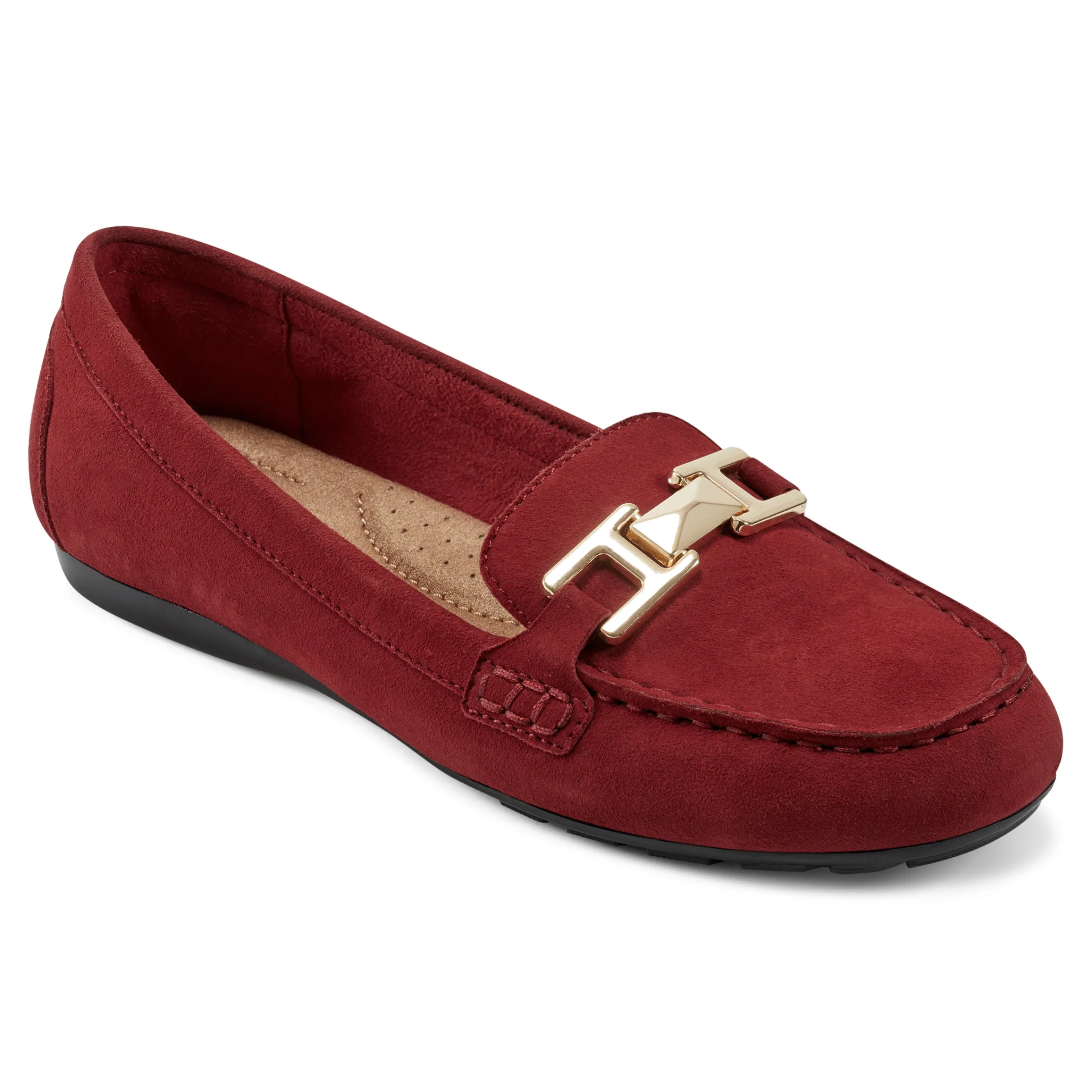 Cheap Easy Spirit Mallorie Casual Loafers Red