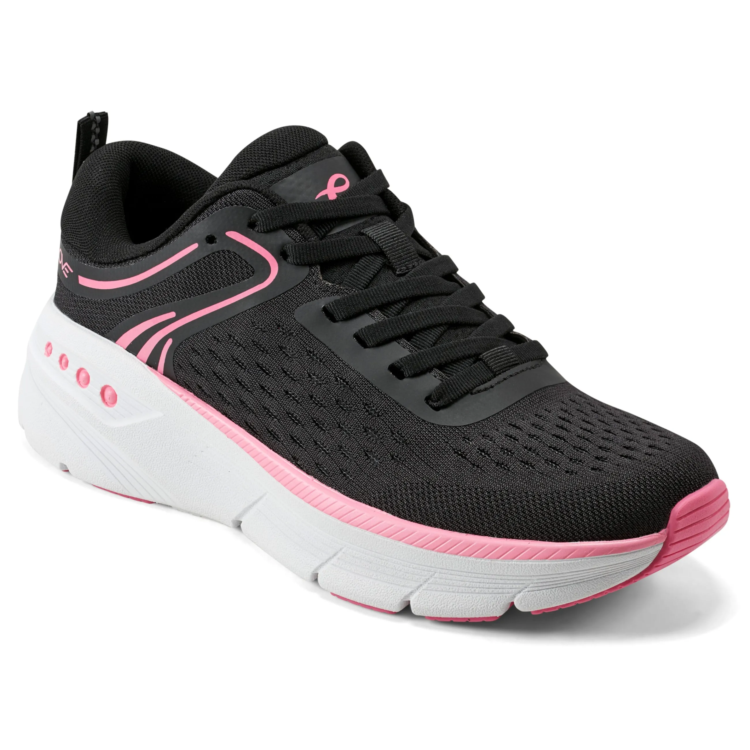 Fashion Easy Spirit Maxine EMOVE Walking Shoes Black/Pink