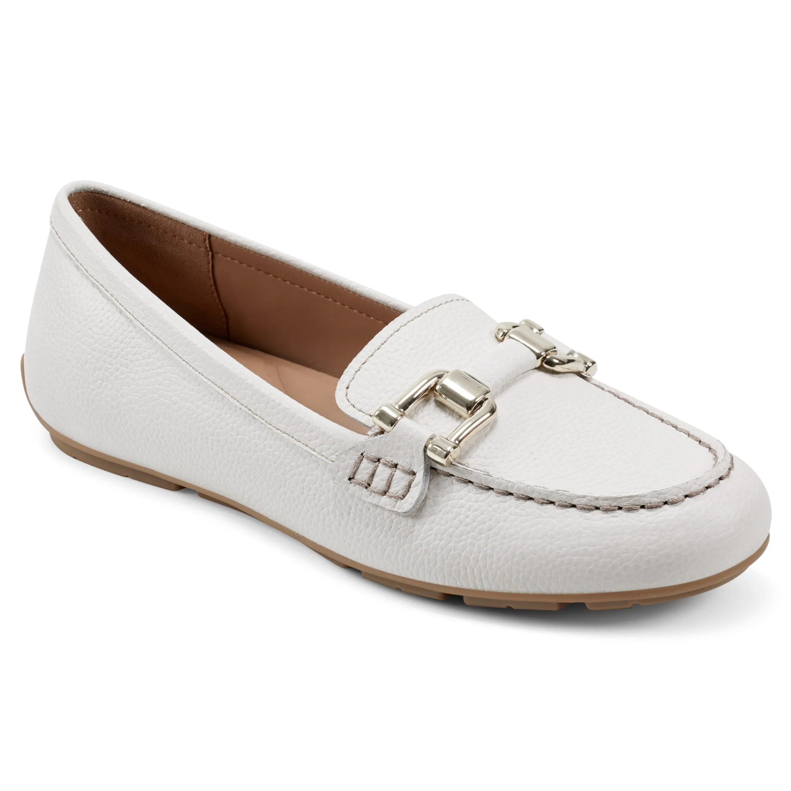 Store Easy Spirit Megan Casual Loafers WhiteLeather