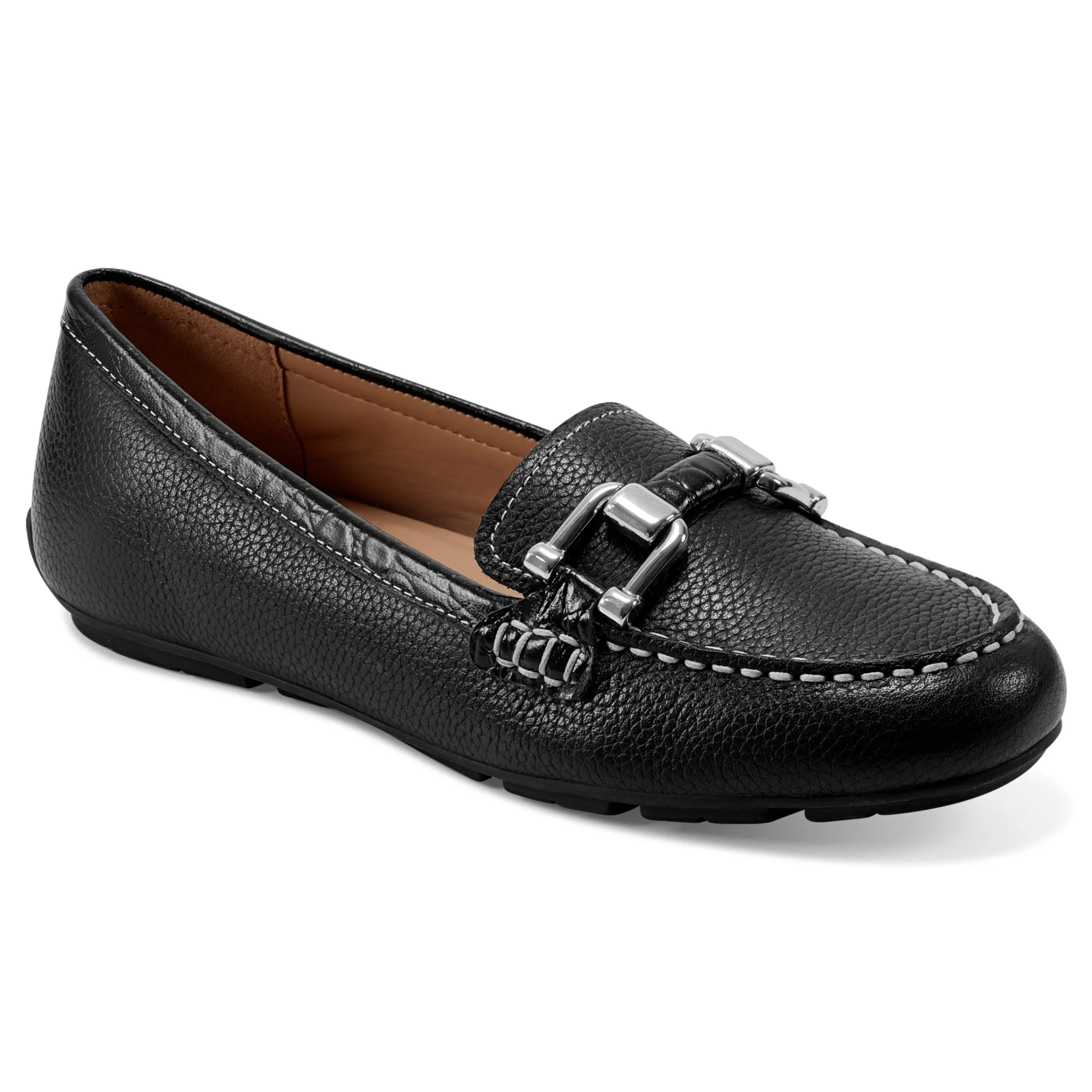 Store Easy Spirit Megan Casual Loafers BlackLeather