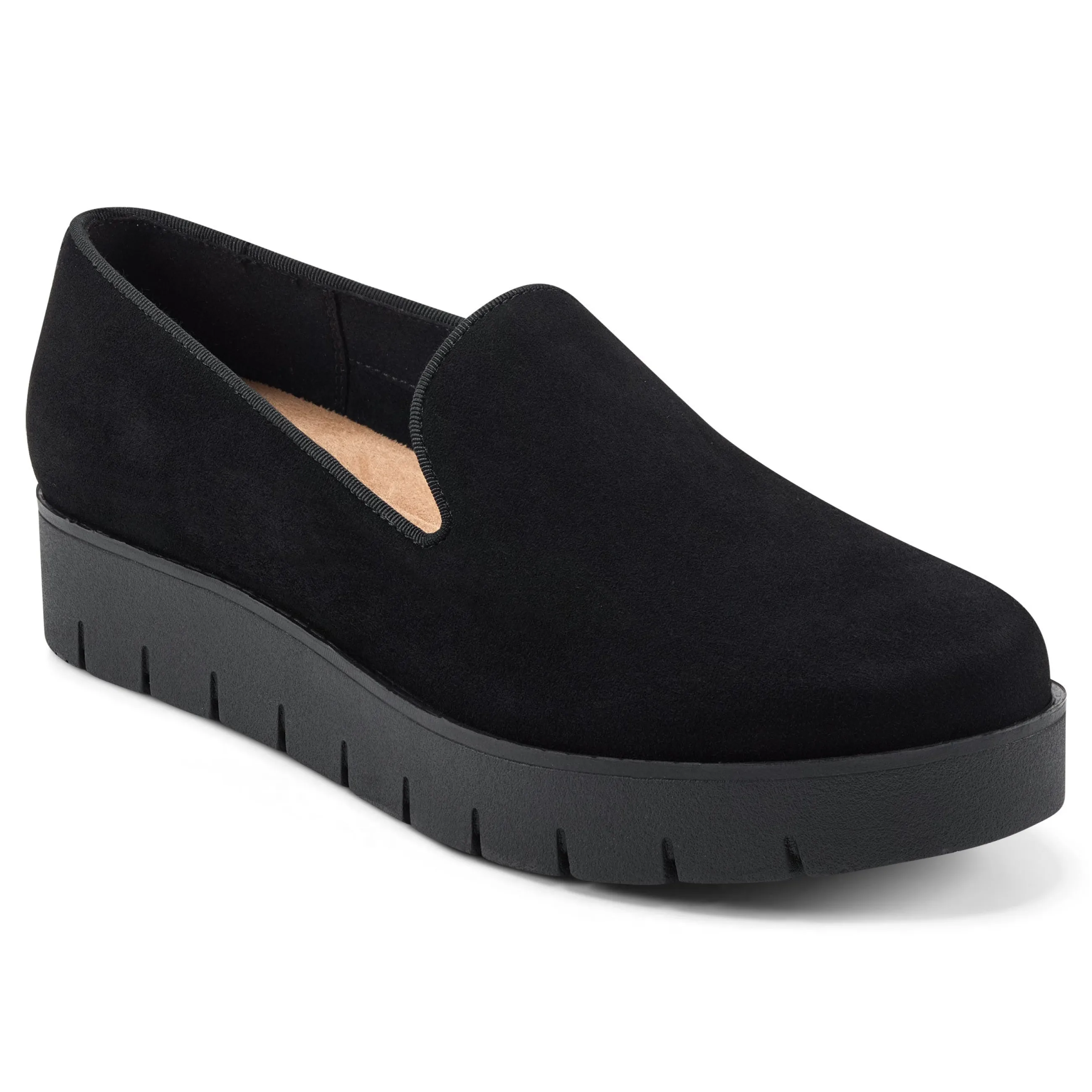 Sale Easy Spirit Onward Casual Shoes BlackSuede