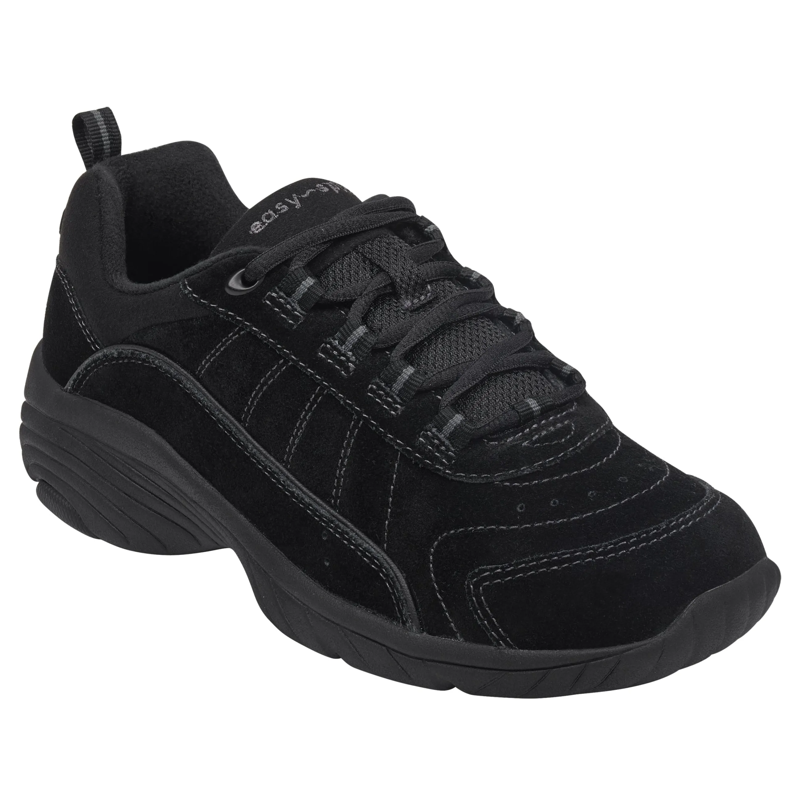 Cheap Easy Spirit Punter Athletic Shoes BlackSuede