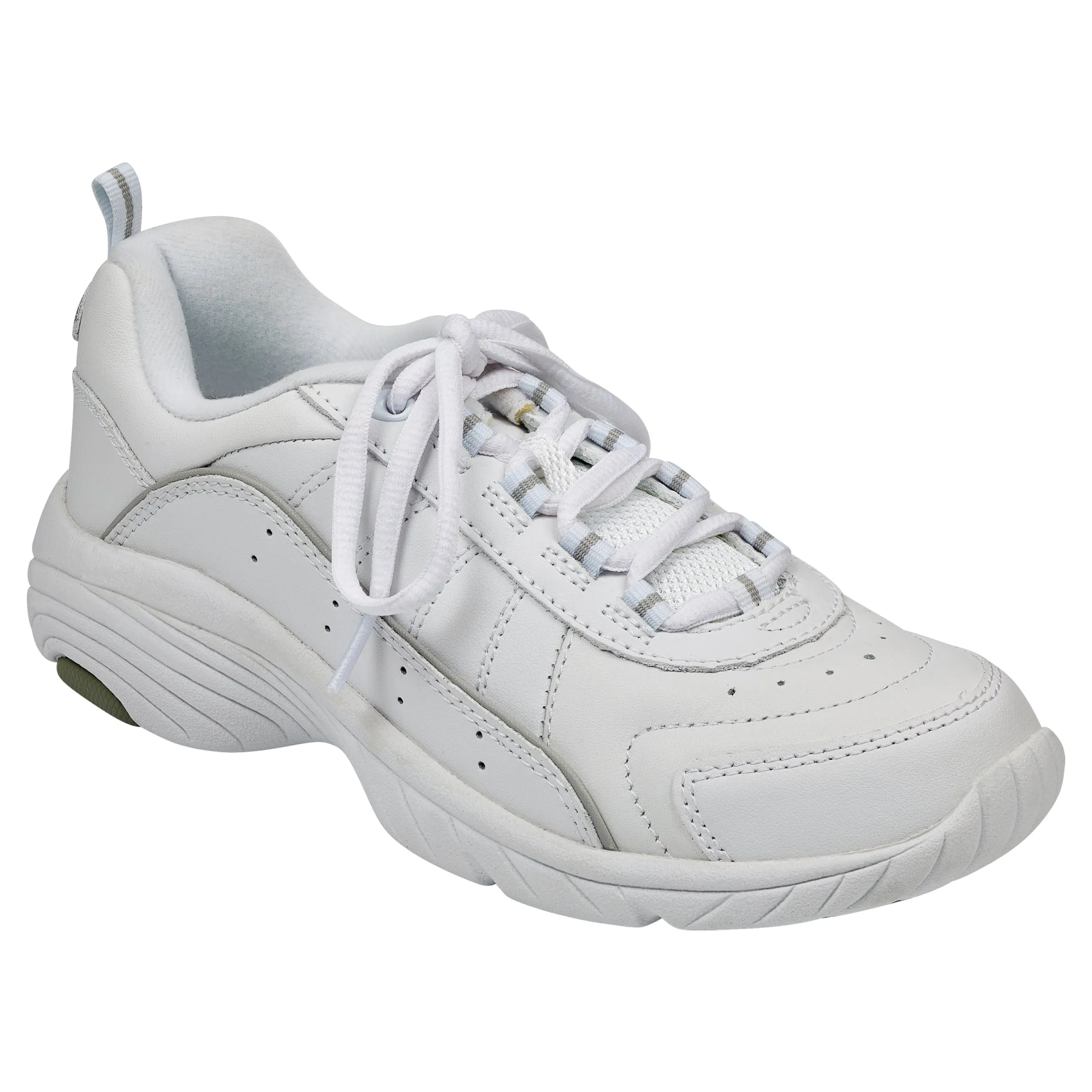 Cheap Easy Spirit Punter Athletic Shoes WhiteGreyLeather