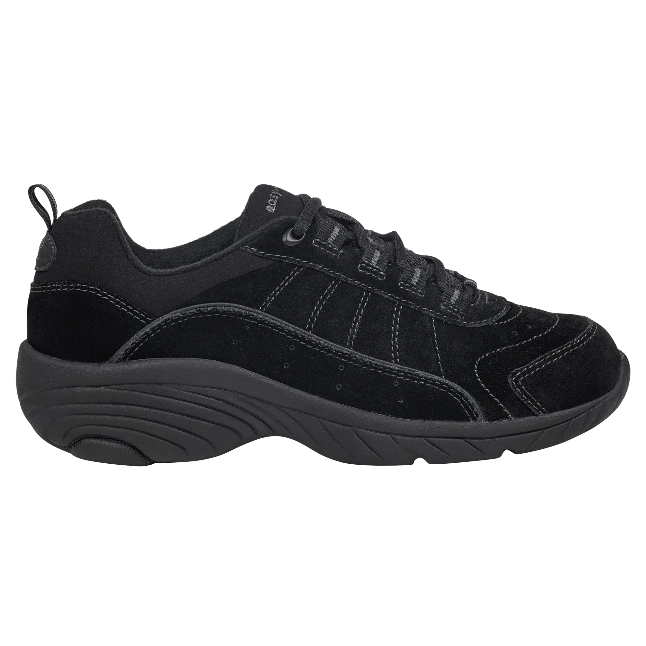 Cheap Easy Spirit Punter Athletic Shoes BlackSuede