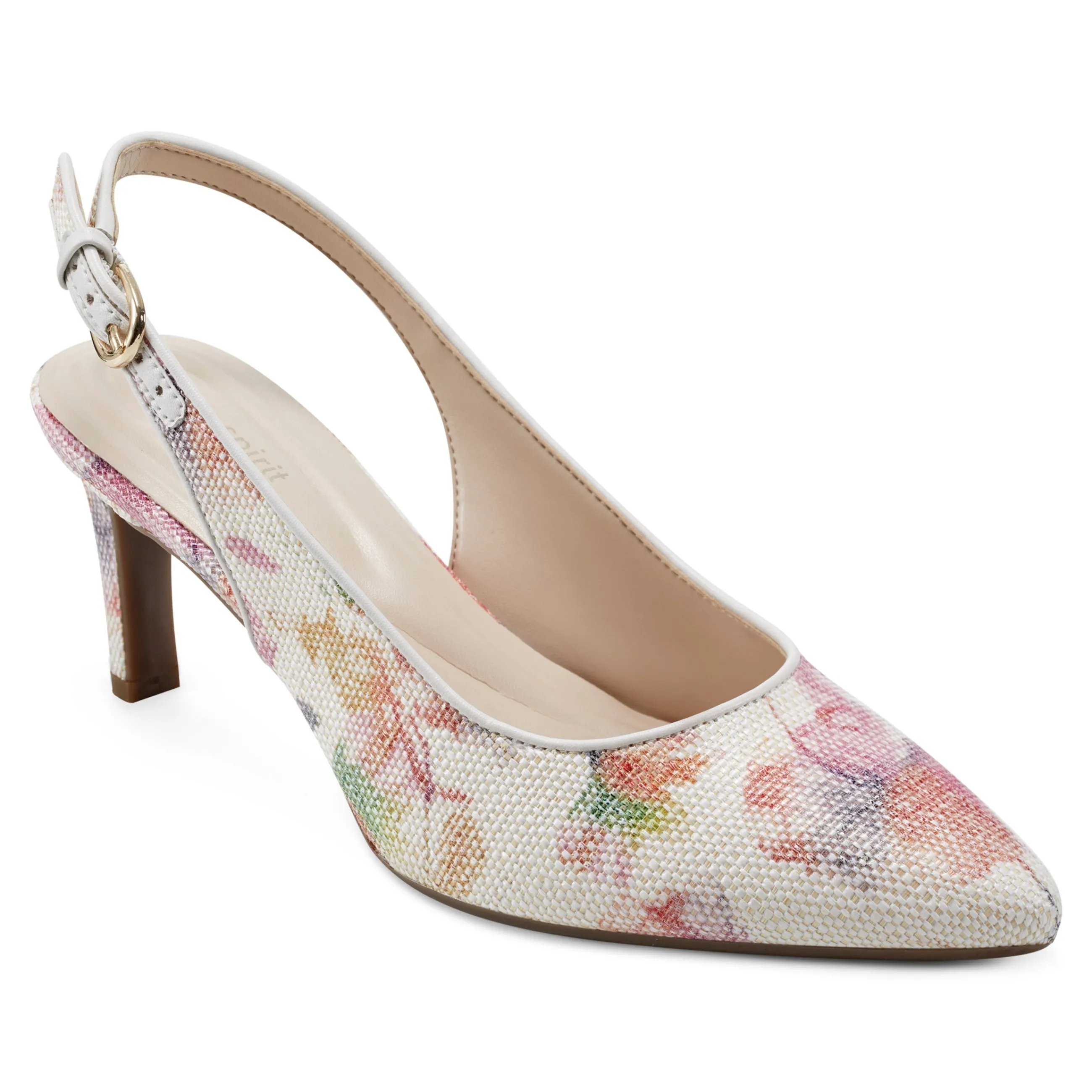 Shop Easy Spirit Raveen Slingback Pumps FloralRaffia