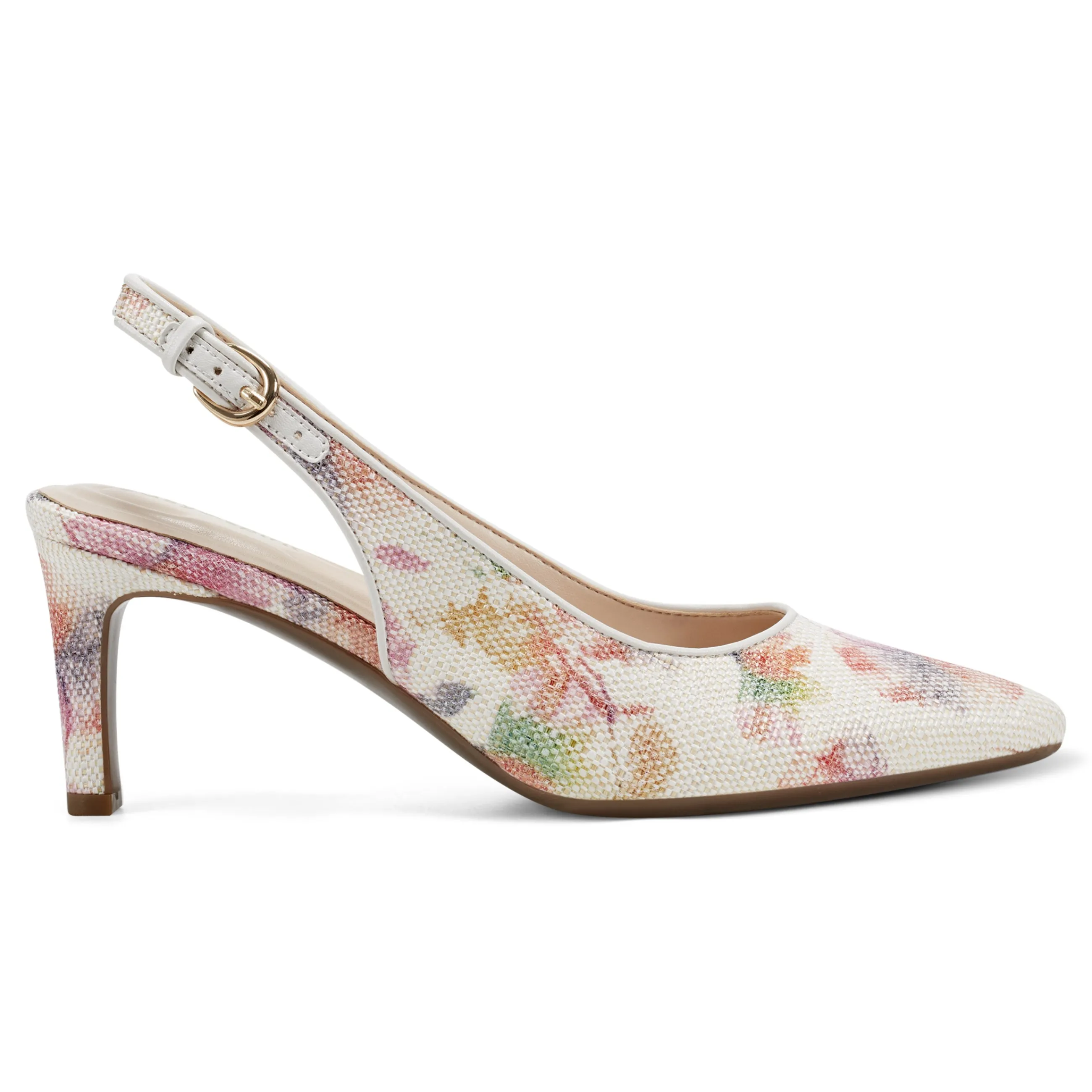 Shop Easy Spirit Raveen Slingback Pumps FloralRaffia