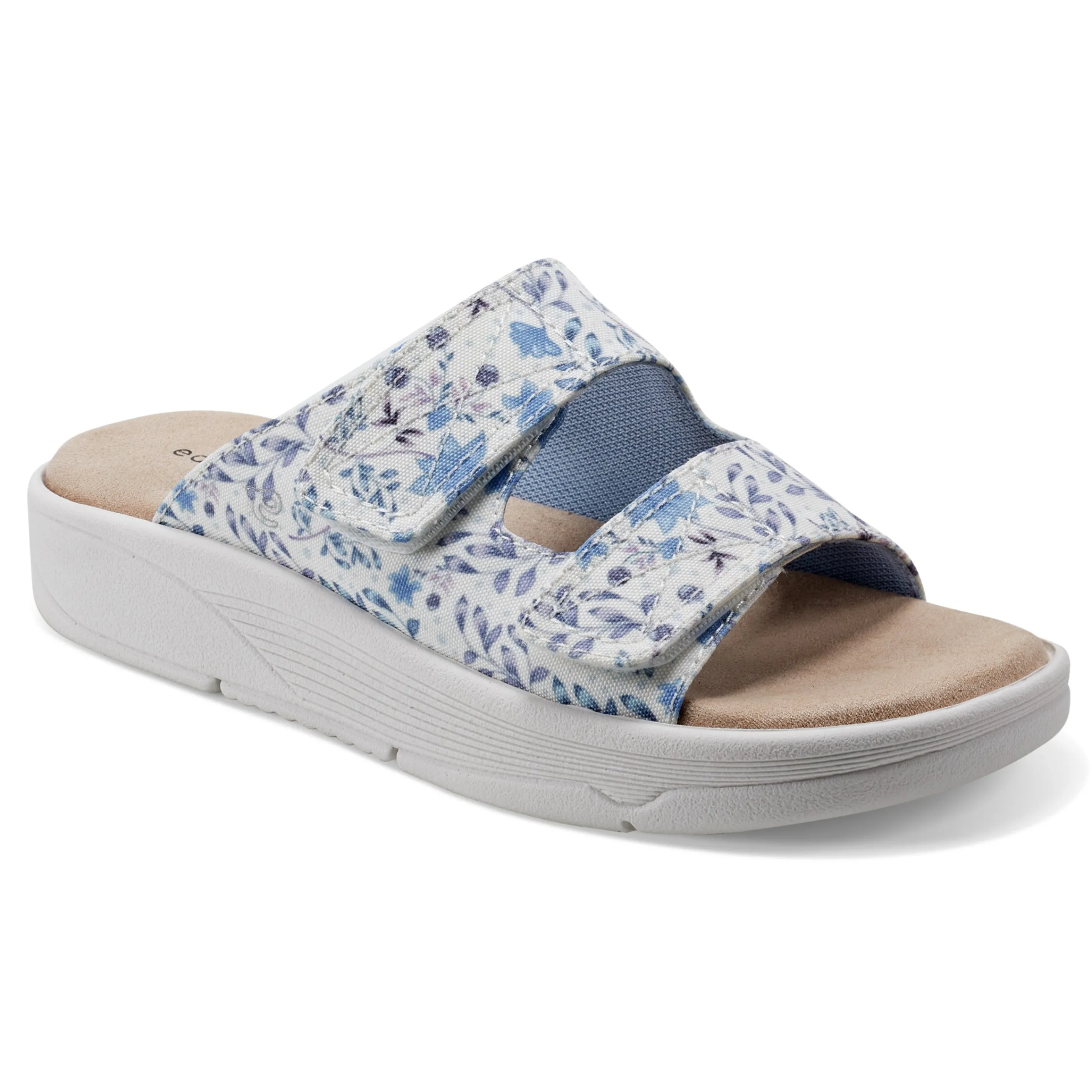 Best Easy Spirit Red Slip On Sandals White/BlueFloral