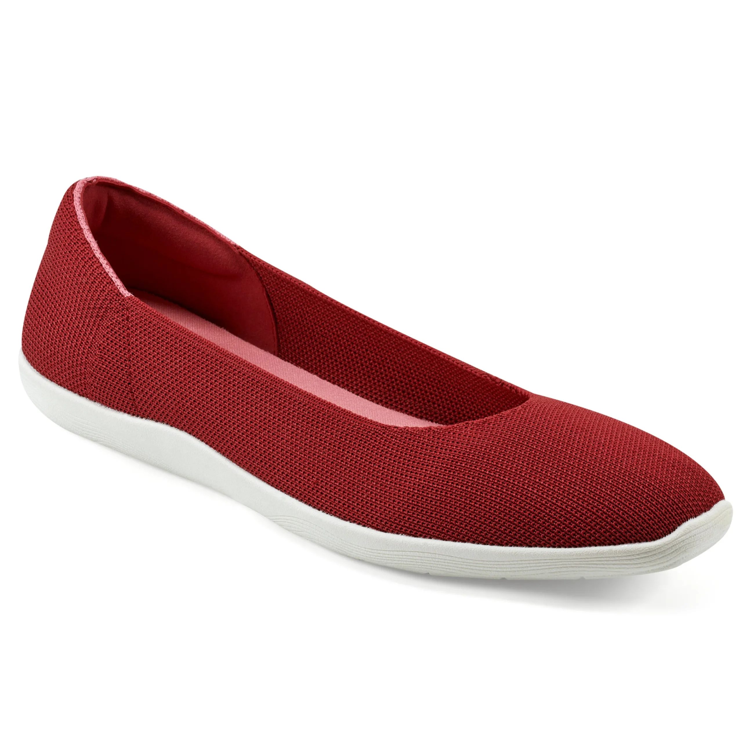 Best Sale Easy Spirit Rhyan Washable Eco Knit Flats Red