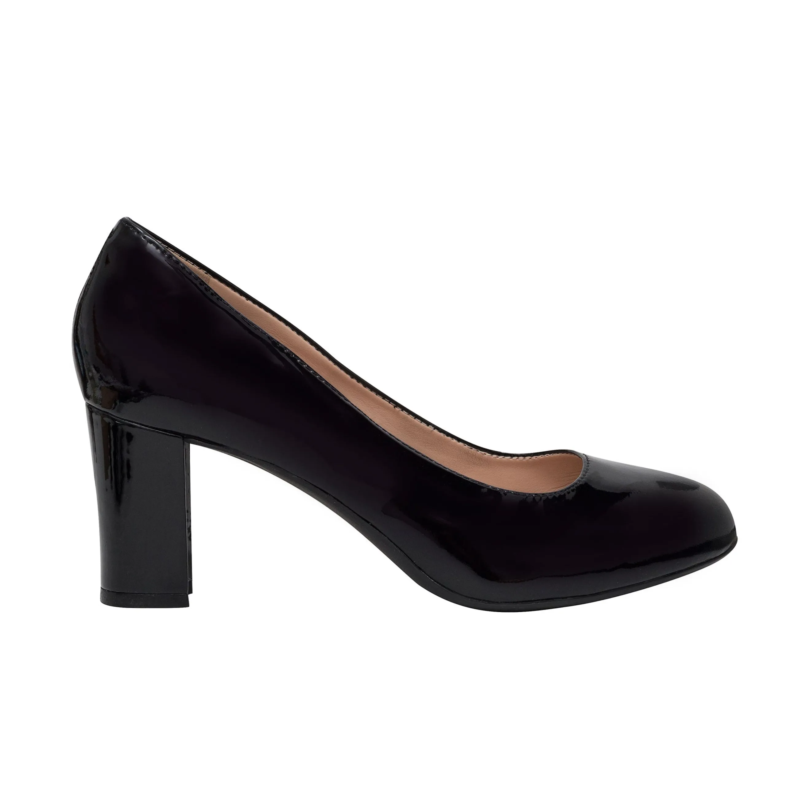 Cheap Easy Spirit Riley Hidden Platform Pumps BlackPatent