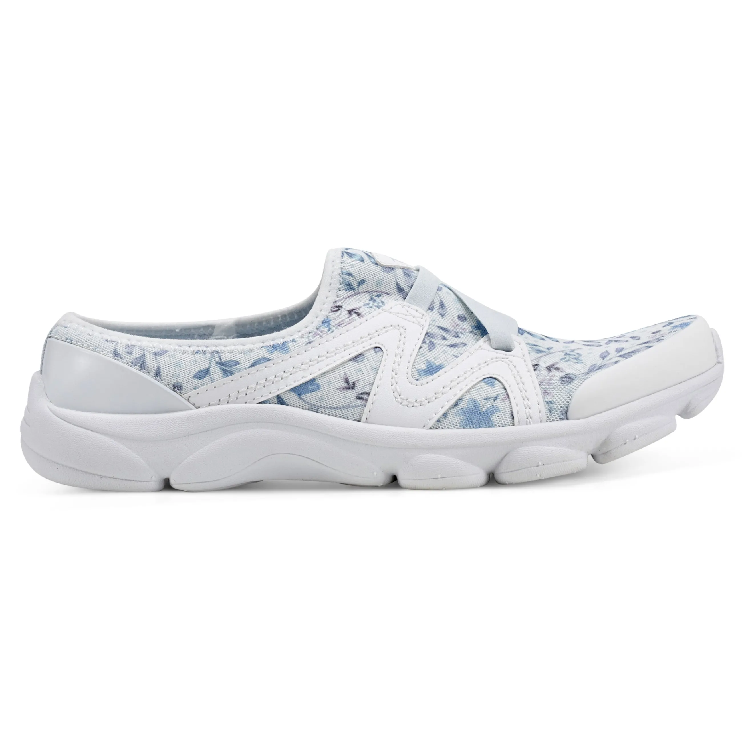 Shop Easy Spirit Riptide Clogs White/BlueFloral