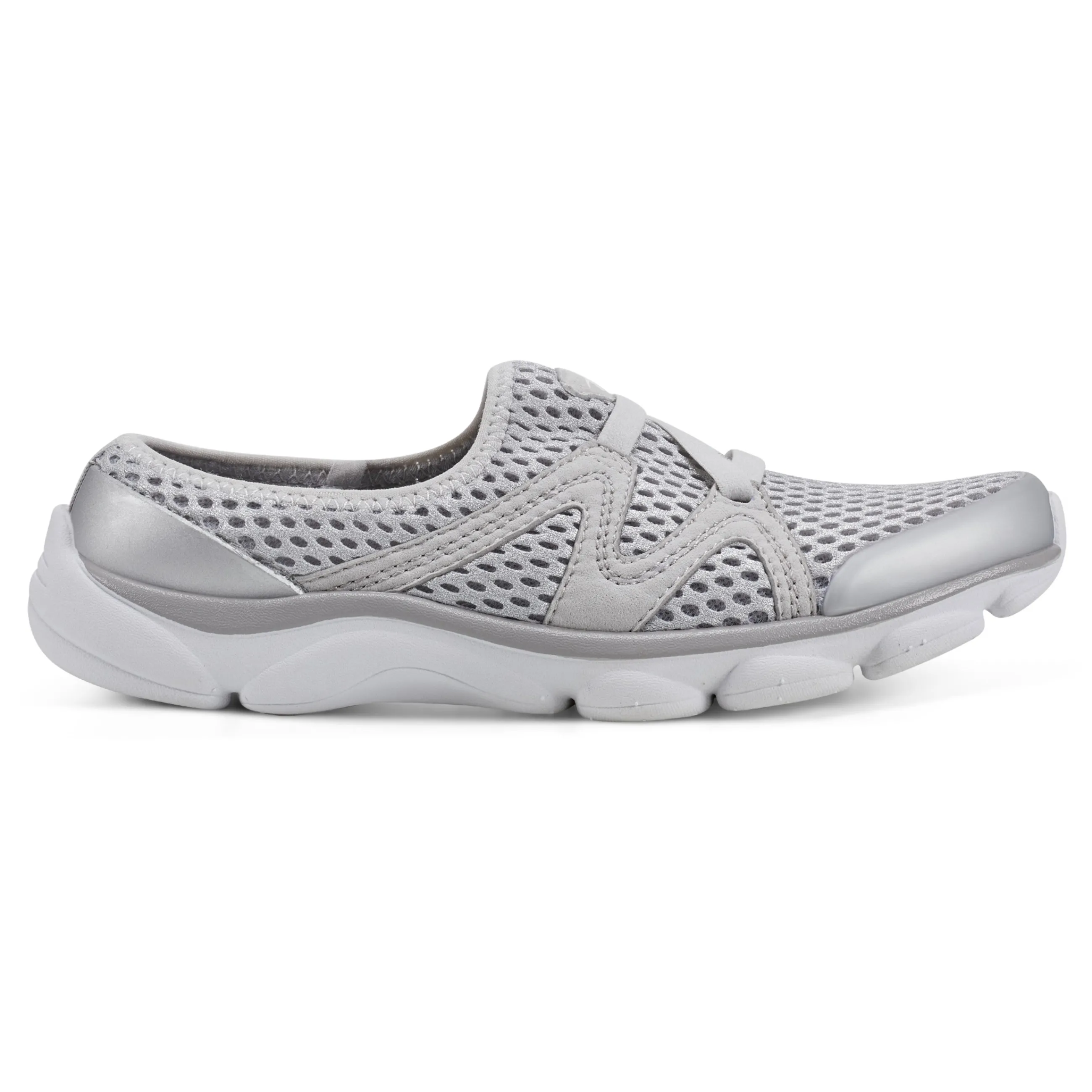 Cheap Easy Spirit Riptide Clogs Silver