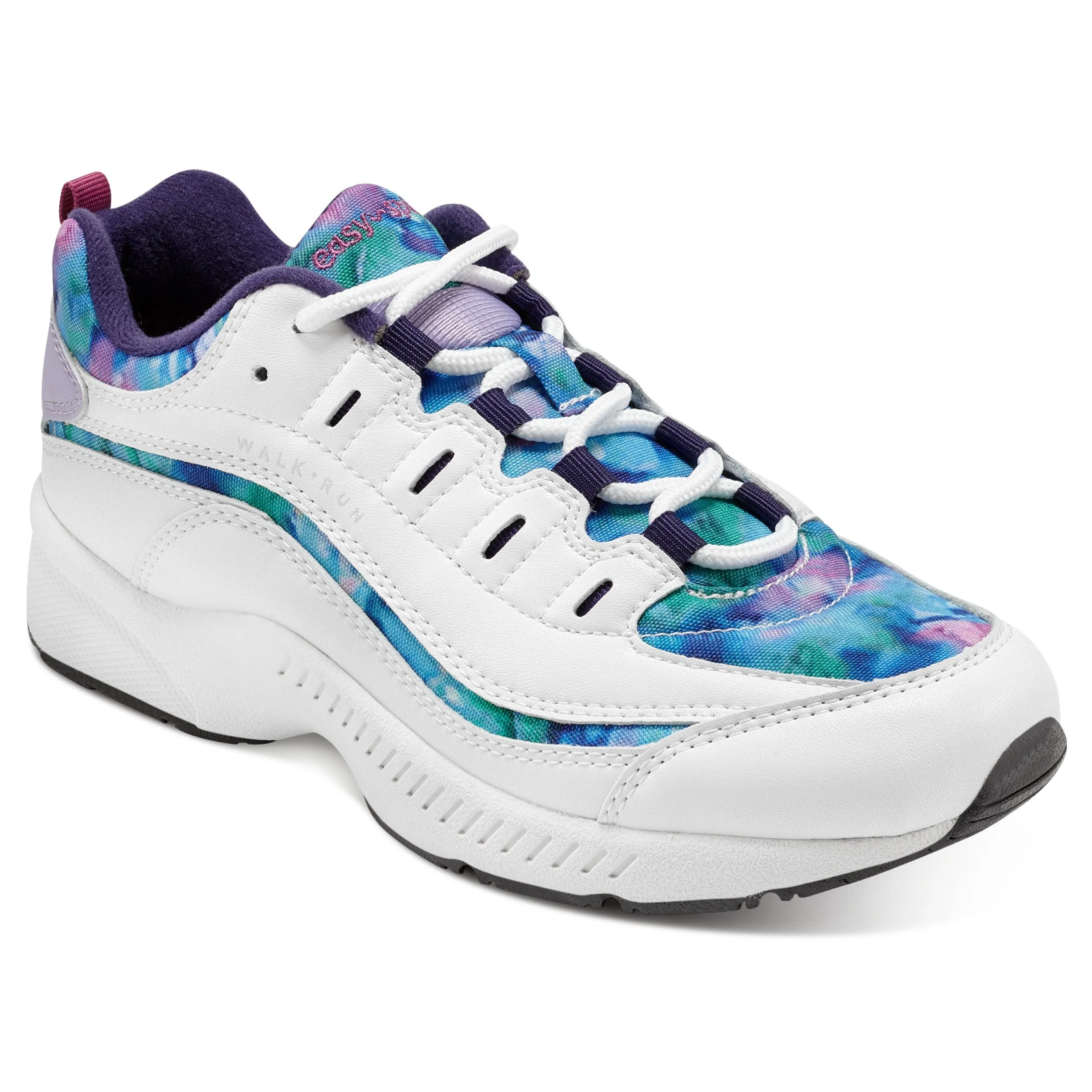 Outlet Easy Spirit Romy Walking Shoes White/BlueMulti