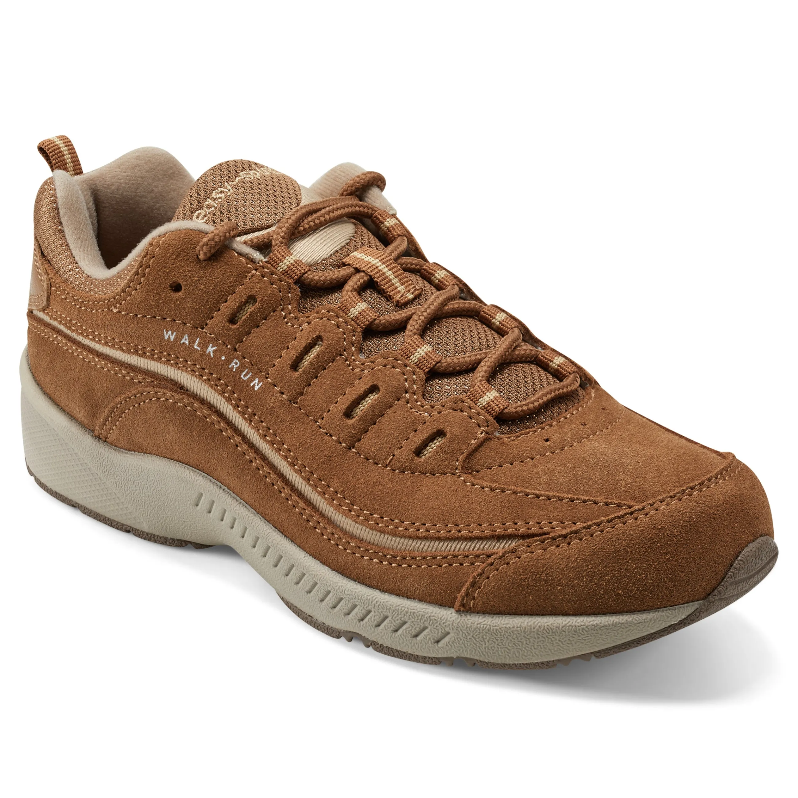 Outlet Easy Spirit Romy Walking Shoes MediumBrownSuede